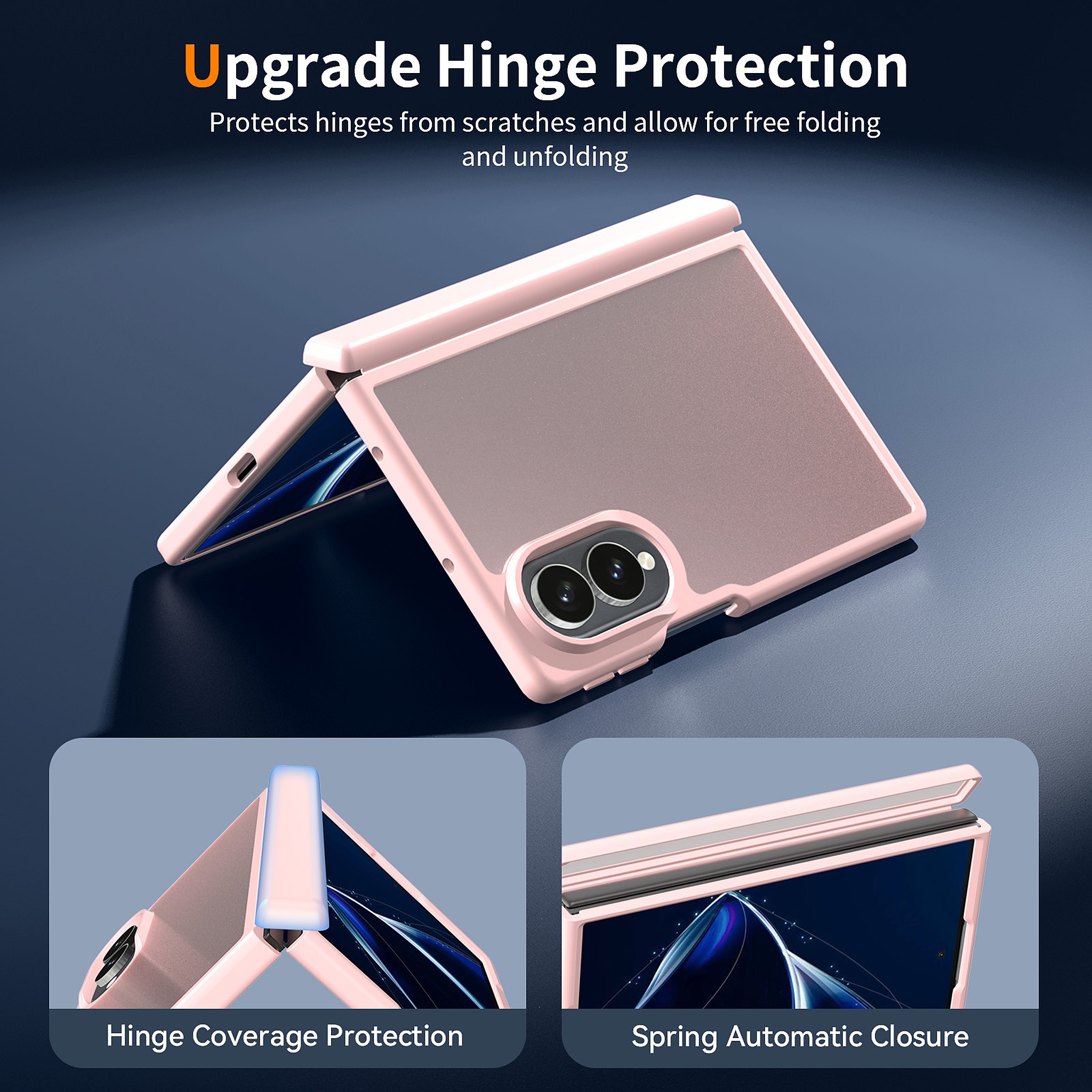 SendaFit Matte Skin-Feel Two-in-One Fold-Open with Side Cover Case for Galaxy Z Fold 8 detail 16