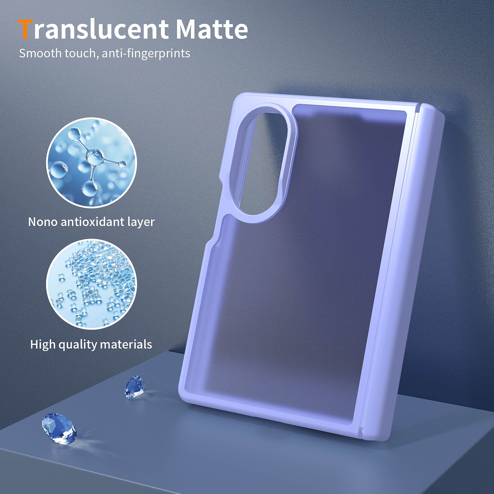 SendaFit Matte Skin-Feel Two-in-One Fold-Open with Side Cover Case for Galaxy Z Fold 8 detail 2