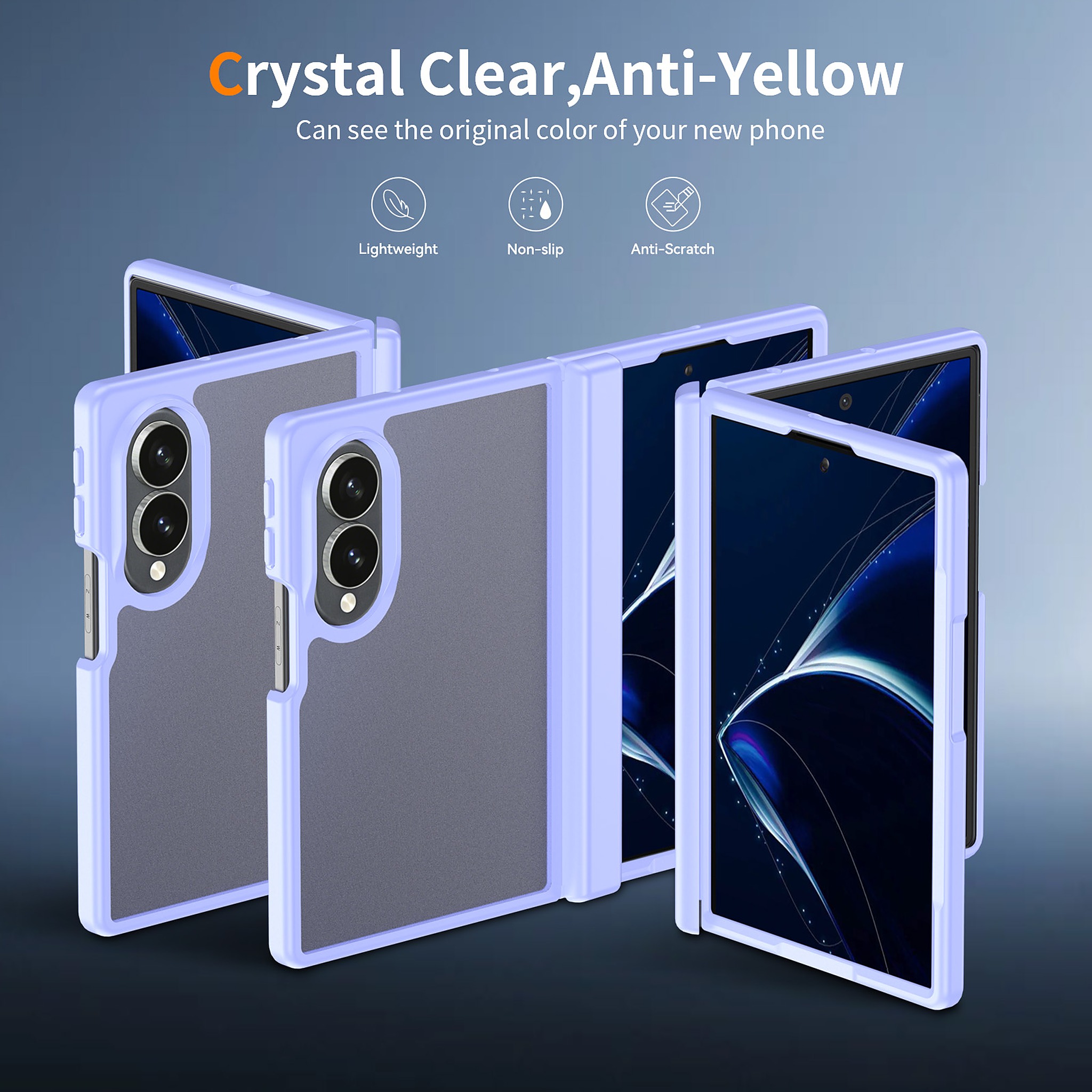SendaFit Matte Skin-Feel Two-in-One Fold-Open with Side Cover Case for Galaxy Z Fold 8 detail 20