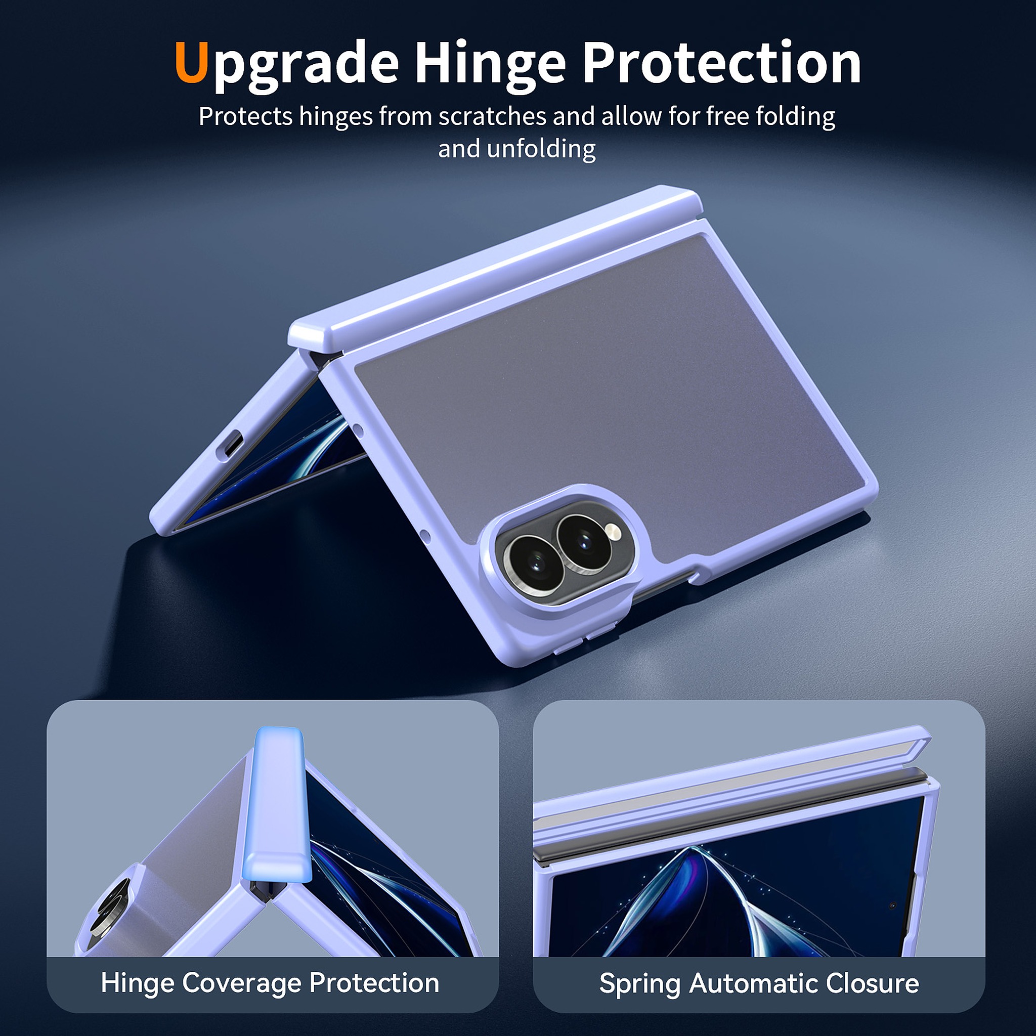 SendaFit Matte Skin-Feel Two-in-One Fold-Open with Side Cover Case for Galaxy Z Fold 8 detail 3
