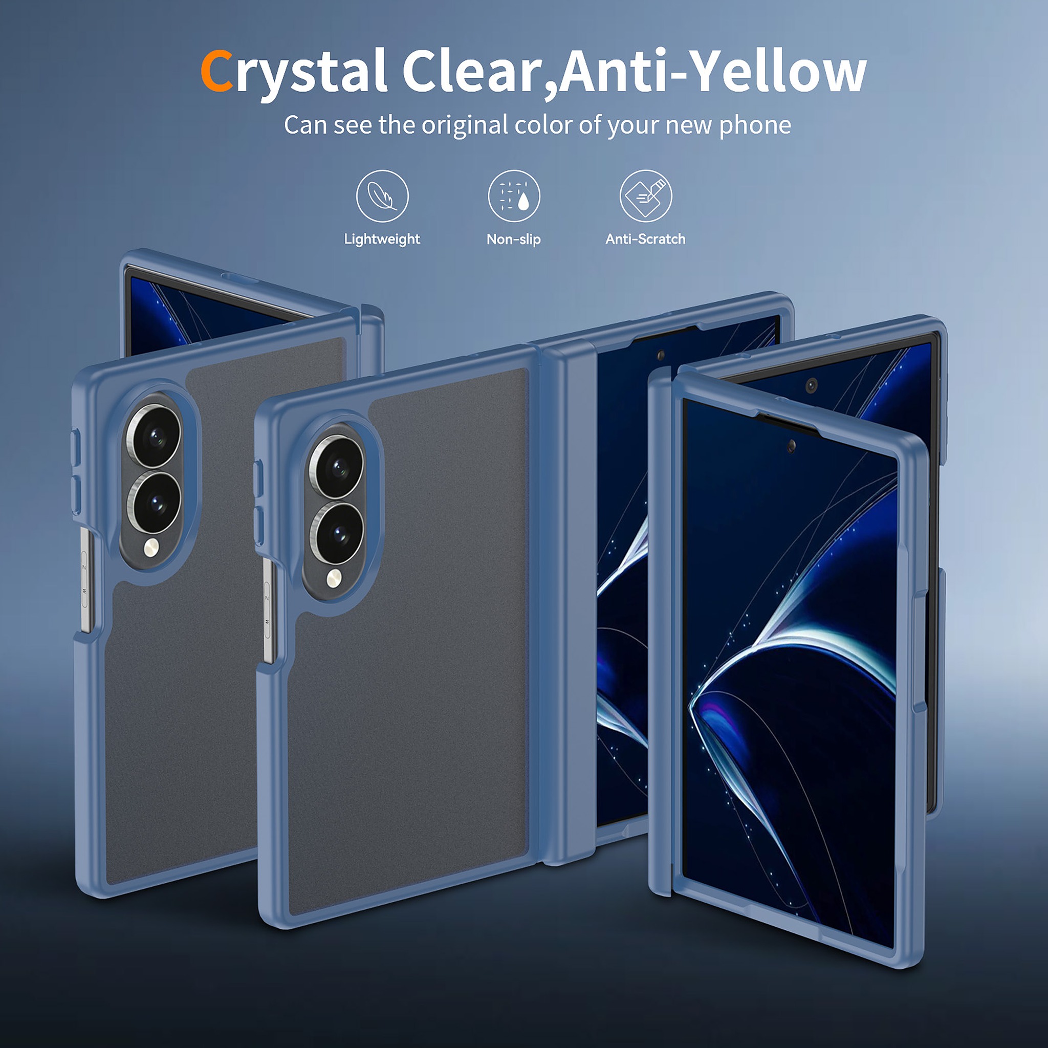 SendaFit Matte Skin-Feel Two-in-One Fold-Open with Side Cover Case for Galaxy Z Fold 8 detail 4