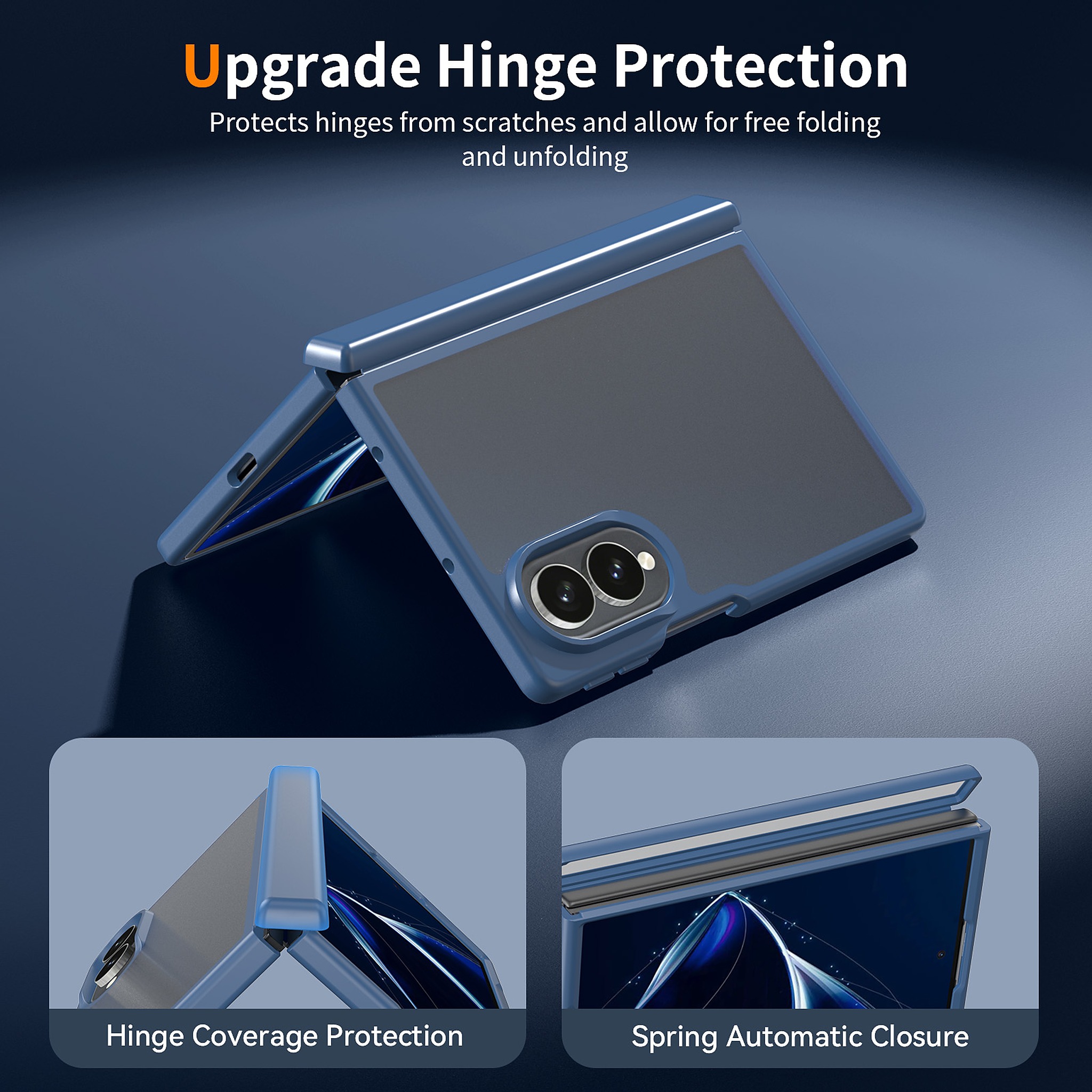 SendaFit Matte Skin-Feel Two-in-One Fold-Open with Side Cover Case for Galaxy Z Fold 8 detail 7