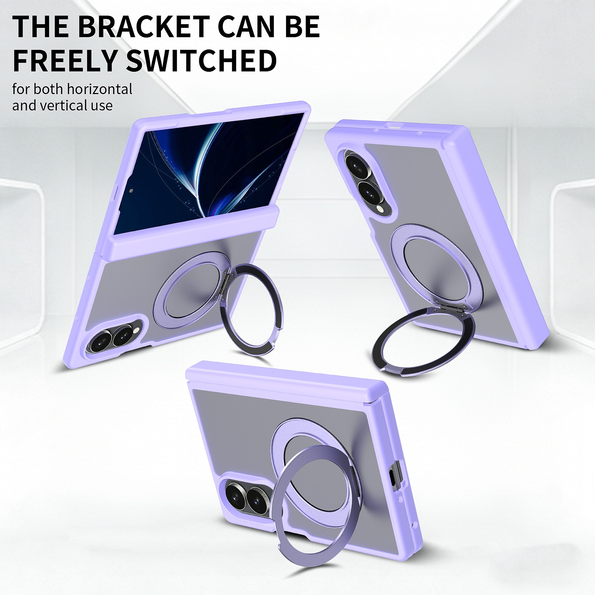 SendaFit Matte Skin-Feel 360° Stand Fold-Open with Side Cover Case for Galaxy Z Fold 8 detail 19