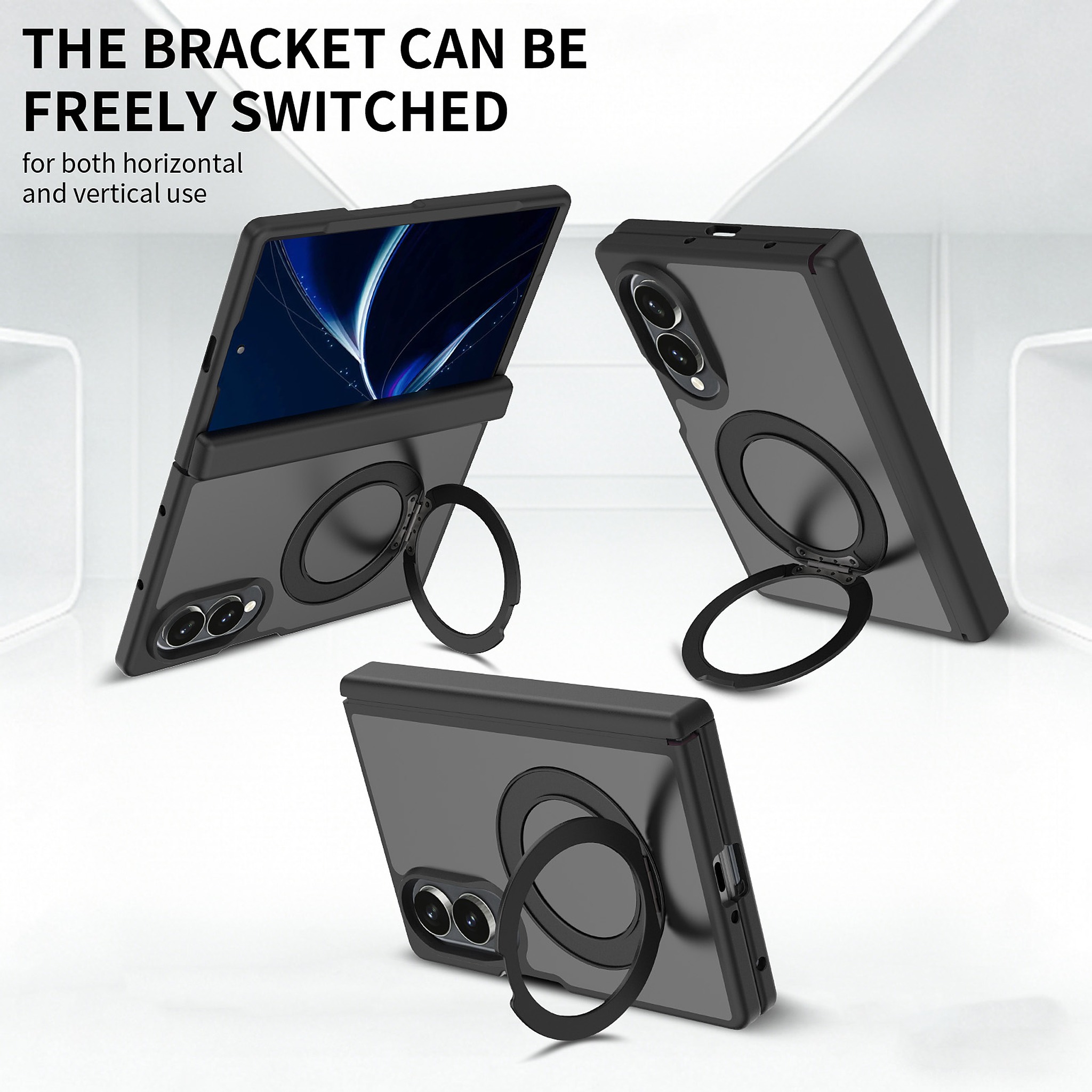 SendaFit Matte Skin-Feel 360° Stand Fold-Open with Side Cover Case for Galaxy Z Fold 8 detail 23