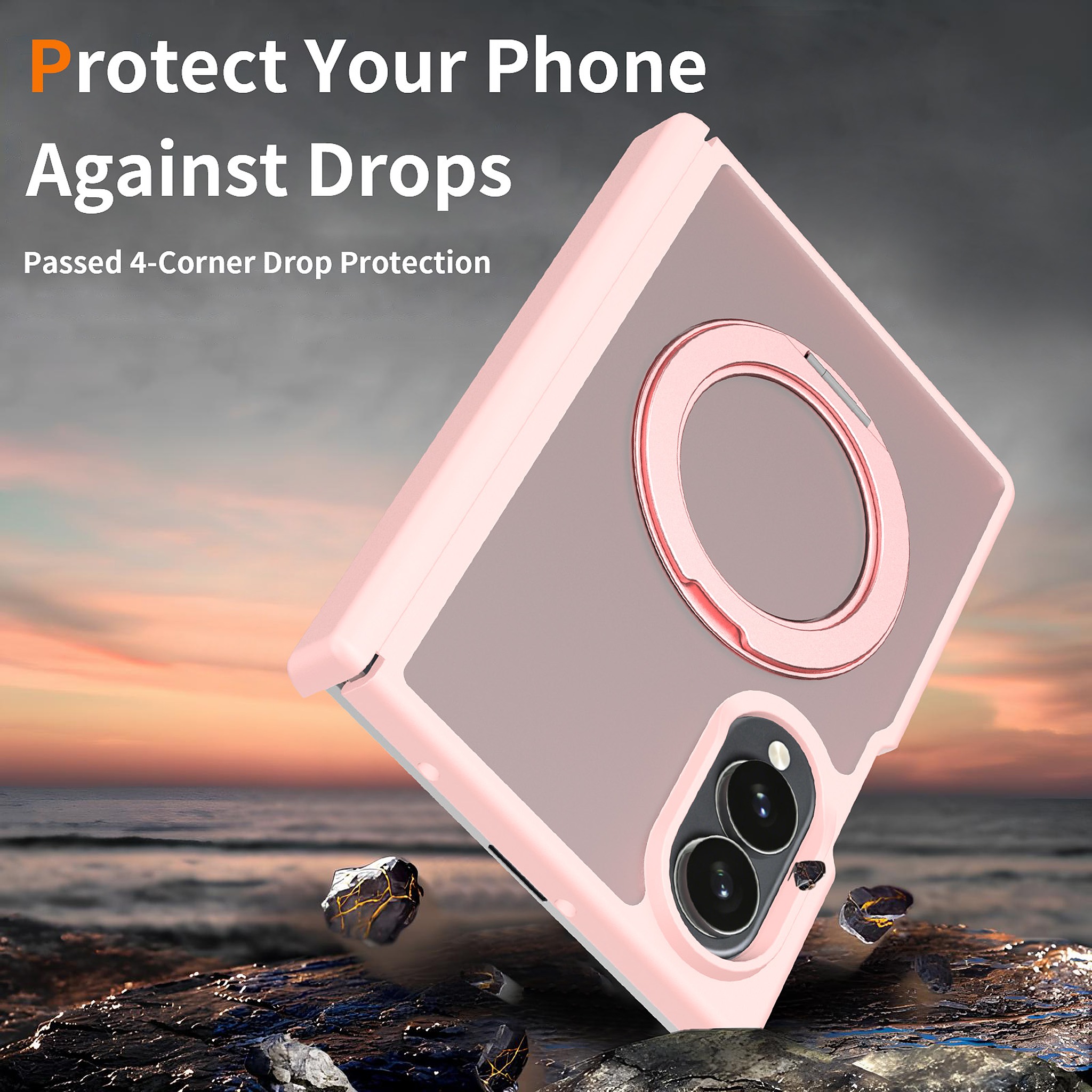 SendaFit Matte Skin-Feel 360° Stand Fold-Open No Front Frame Case for Galaxy Z Fold 8 detail 15