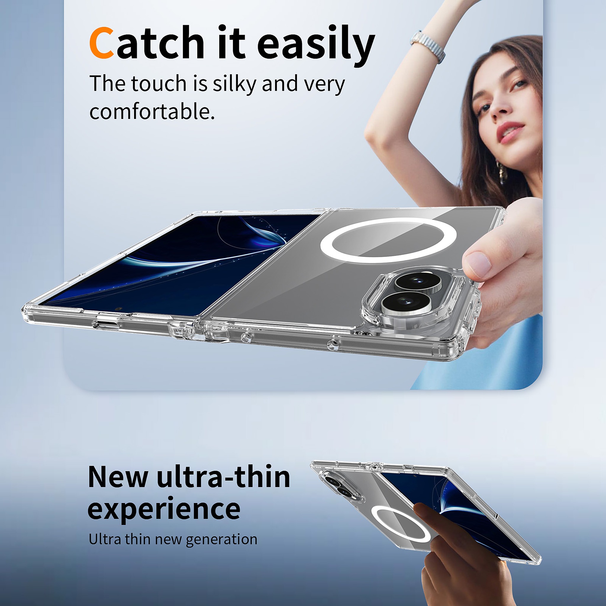 SendaFit 2.0mm Anti-Scratch Fold-Open MagSafe Case for Galaxy Z Fold 8 detail 4