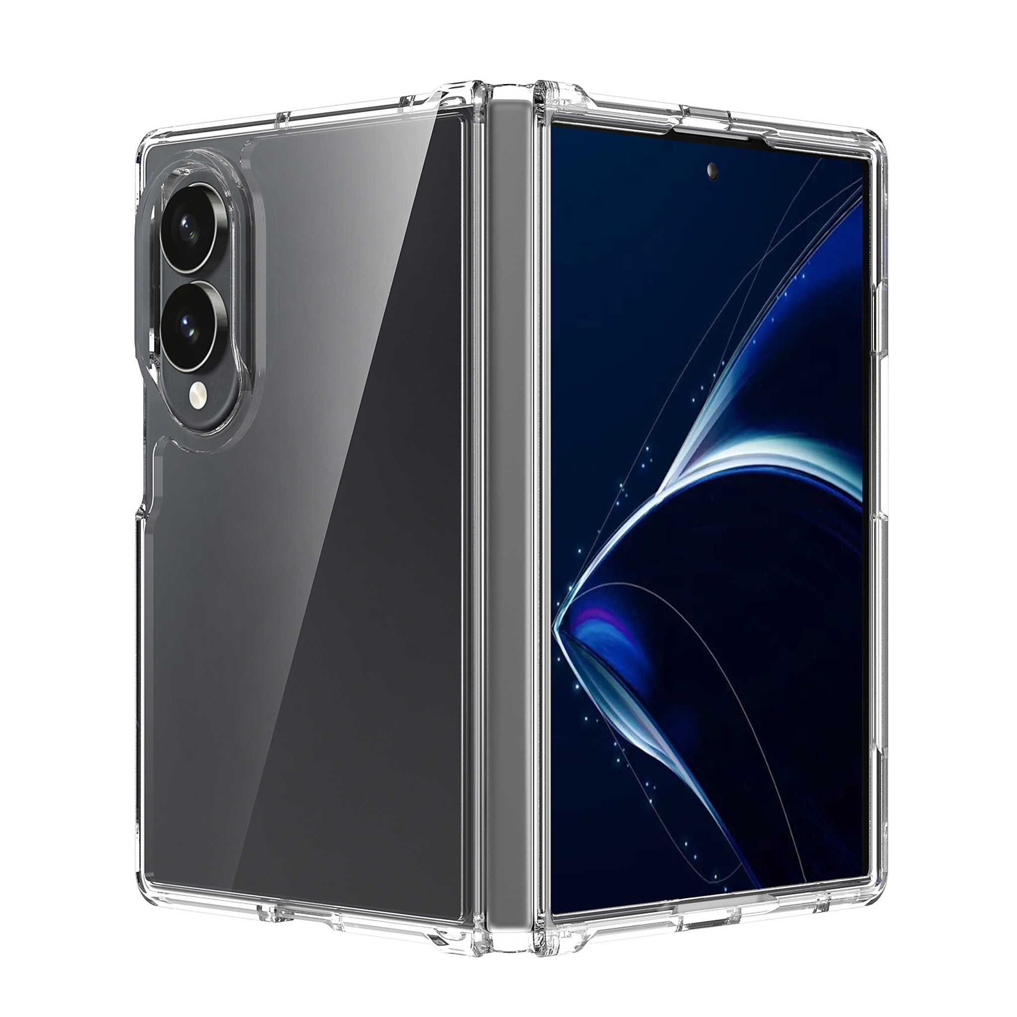 SendaFit 2.0mm Anti-Scratch Fold-Open Case for Galaxy Z Fold 8 - Transparent