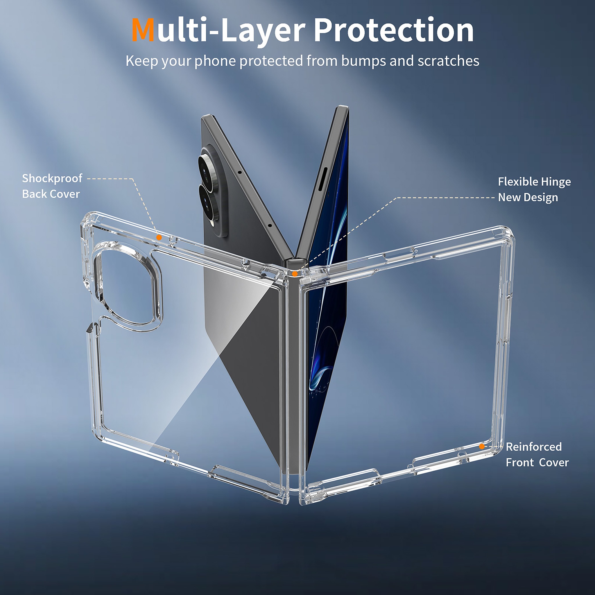 SendaFit 2.0mm Anti-Scratch Fold-Open Case for Galaxy Z Fold 8 detail 2
