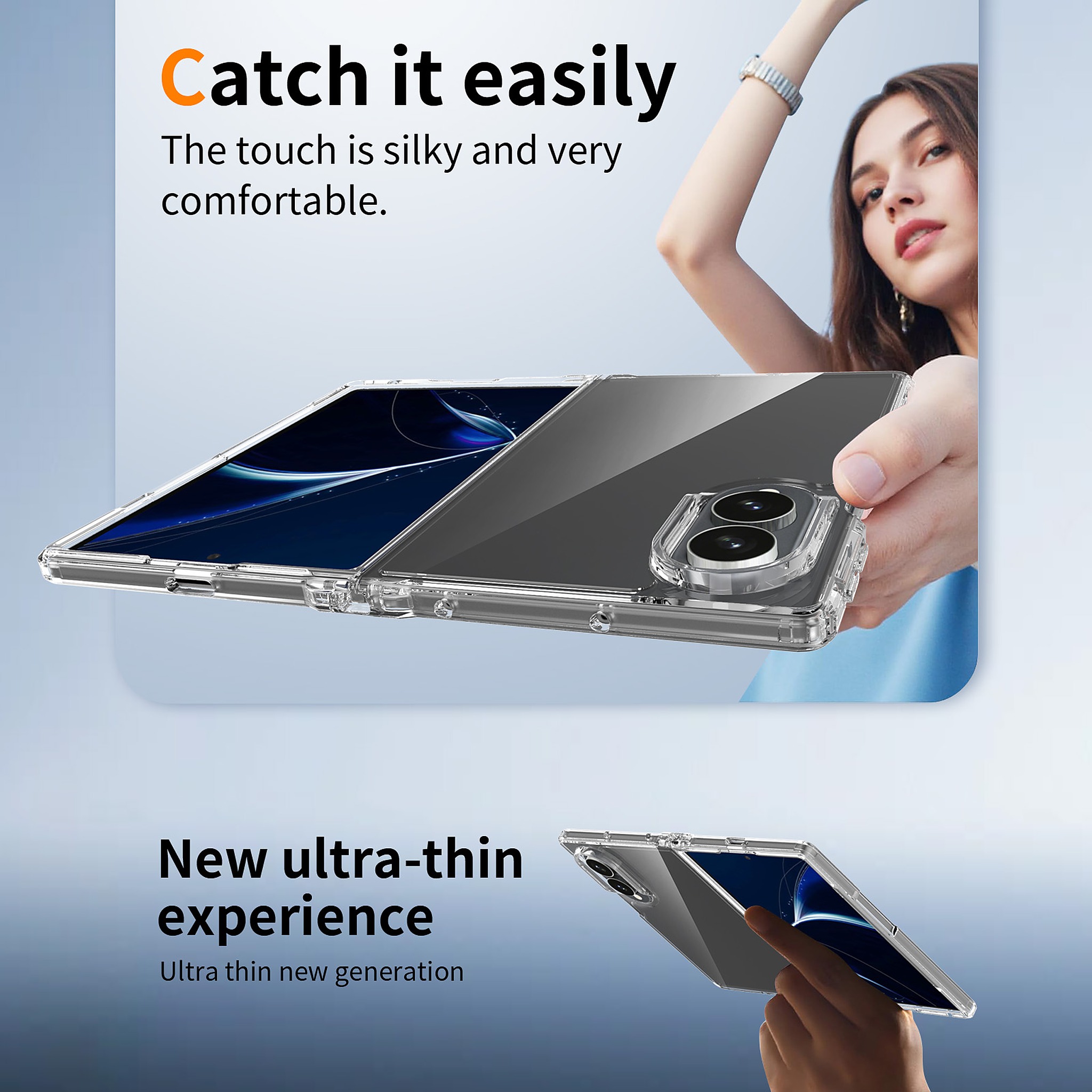SendaFit 2.0mm Anti-Scratch Fold-Open Case for Galaxy Z Fold 8 detail 4