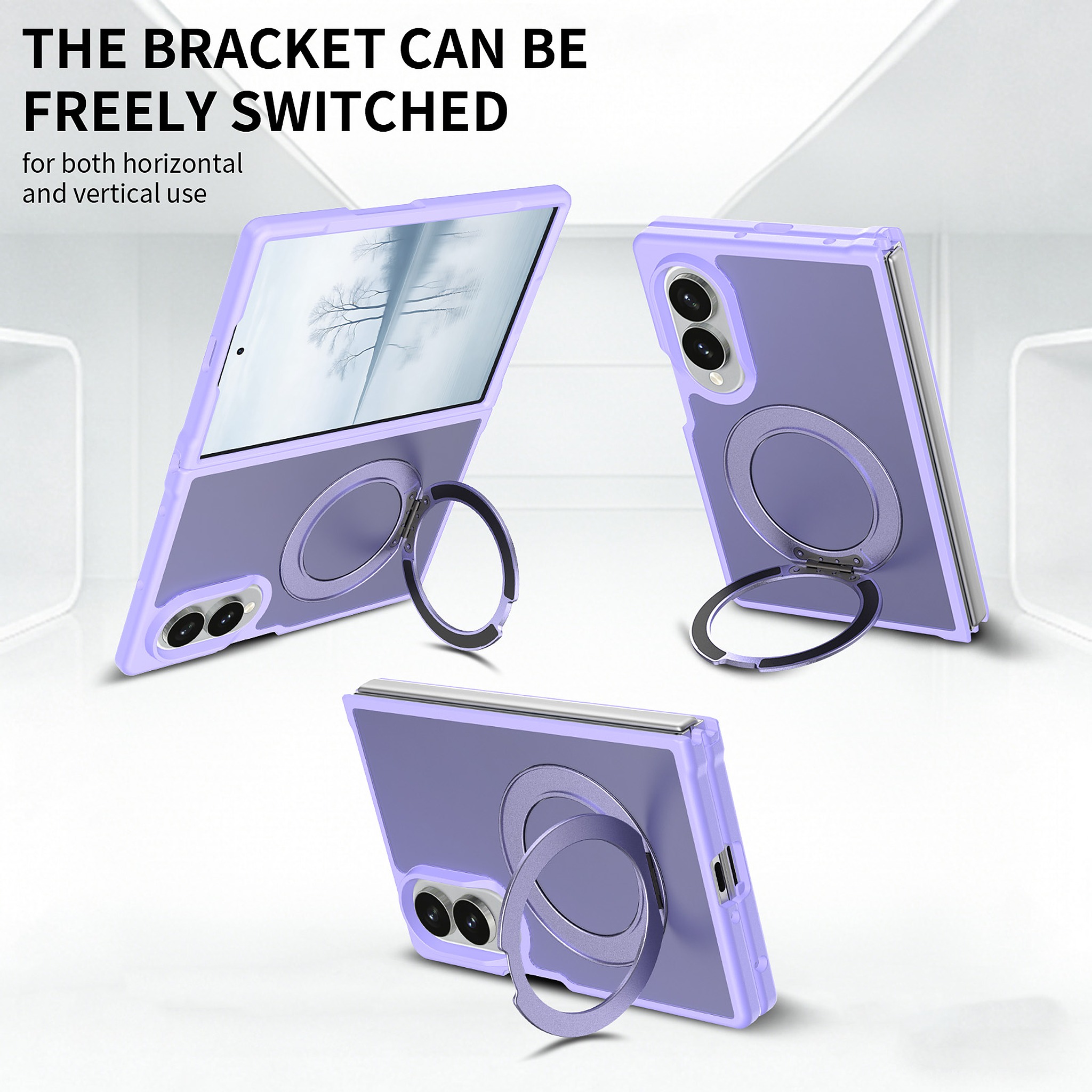 SendaFit Matte Skin-Feel 360° Stand Fold-Open Case for Galaxy Z Fold 8 detail 13