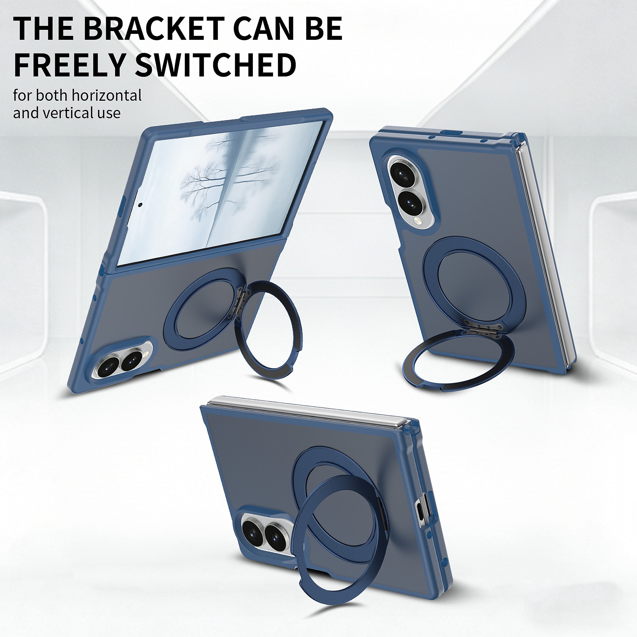 SendaFit Matte Skin-Feel 360° Stand Fold-Open Case for Galaxy Z Fold 8 detail 19