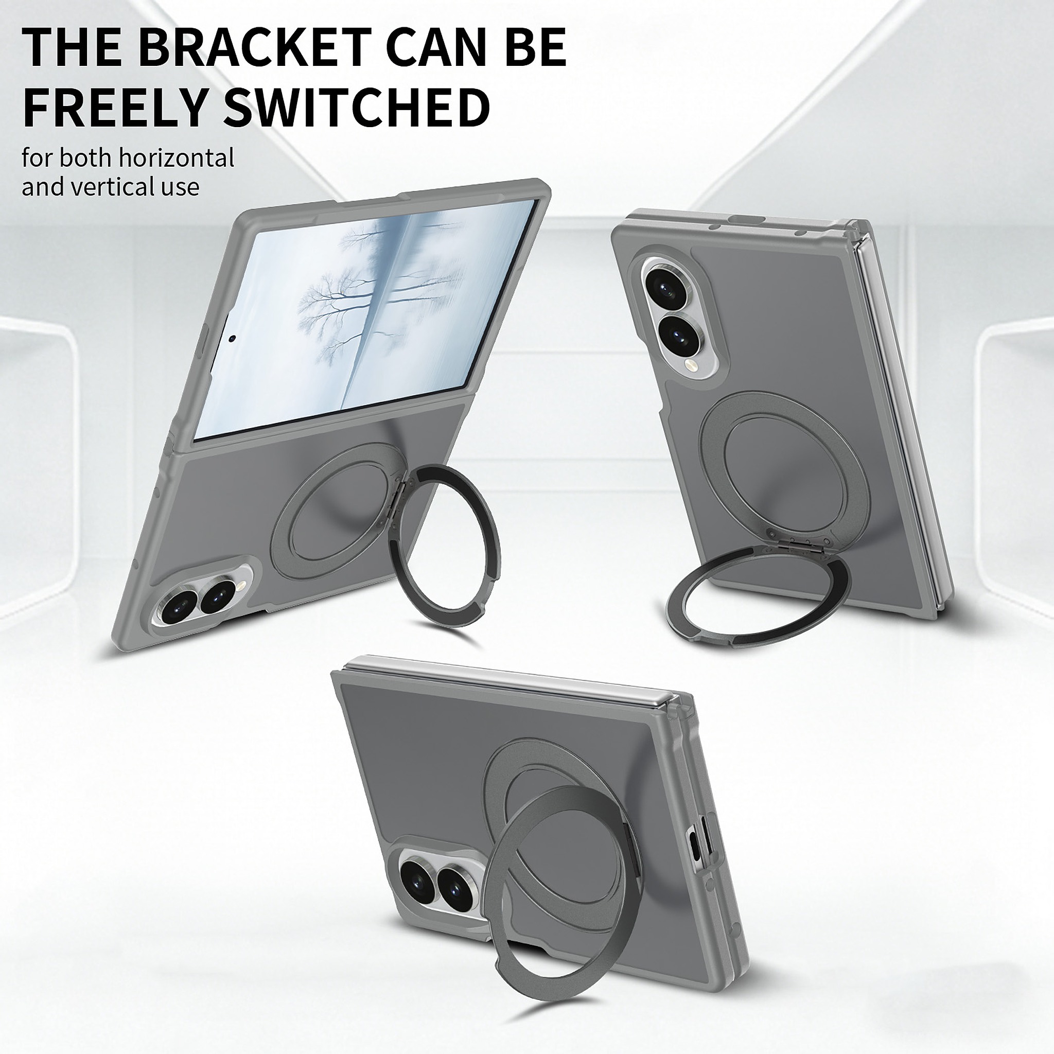 SendaFit Matte Skin-Feel 360° Stand Fold-Open Case for Galaxy Z Fold 8 detail 24
