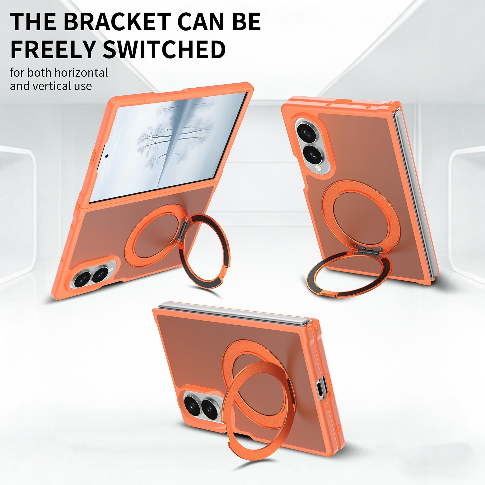 SendaFit Matte Skin-Feel 360° Stand Fold-Open Case for Galaxy Z Fold 8 detail 3