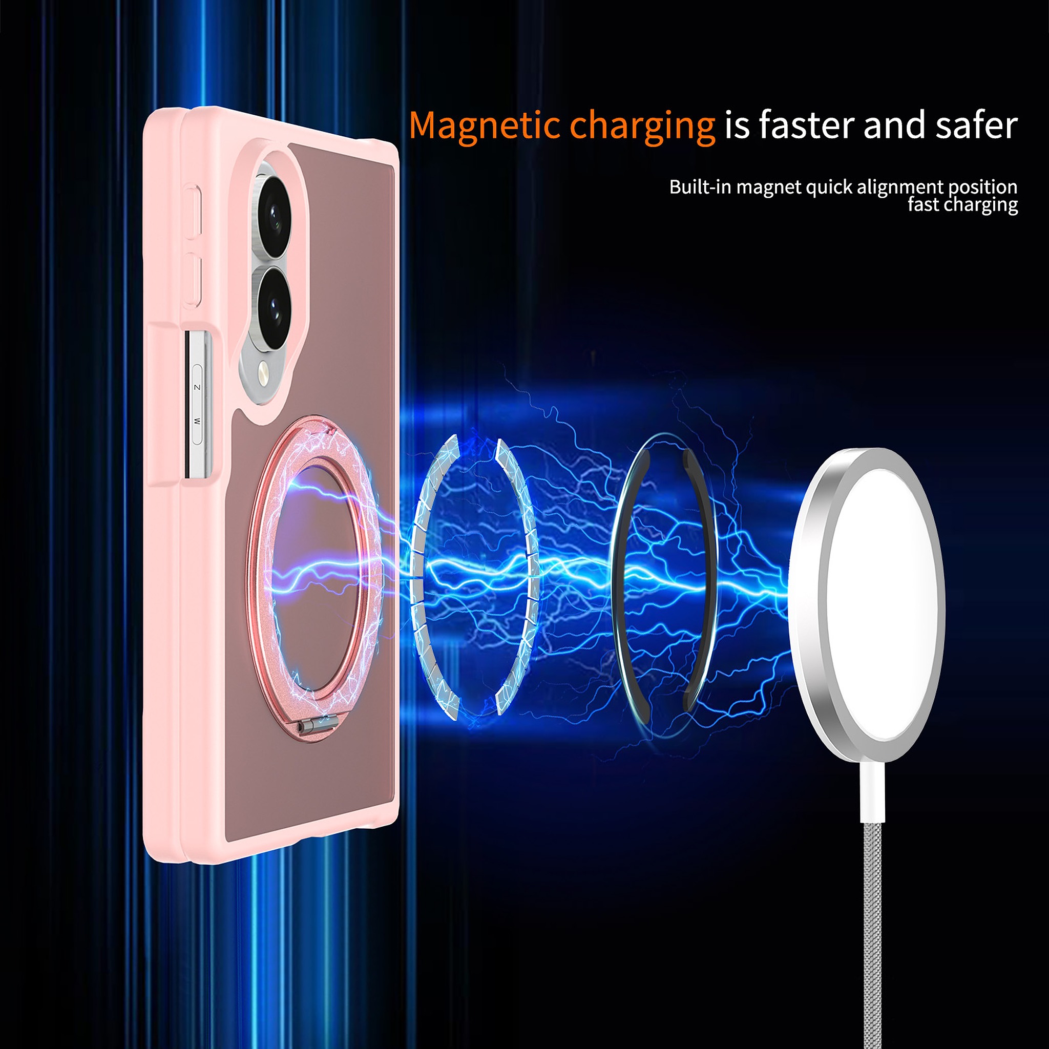 SendaFit Matte Skin-Feel 360° Stand Fold-Open Case for Galaxy Z Fold 8 detail 31