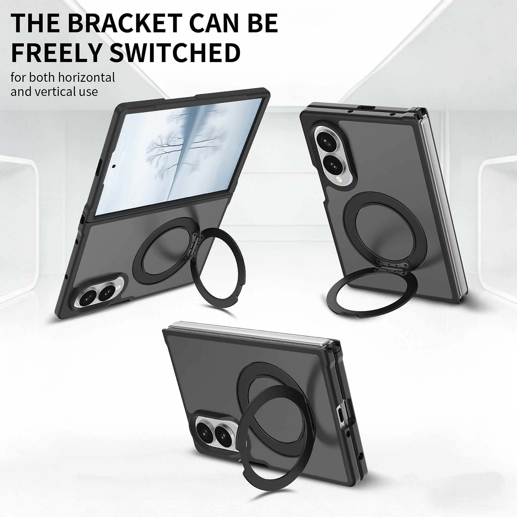 SendaFit Matte Skin-Feel 360° Stand Fold-Open Case for Galaxy Z Fold 8 detail 33