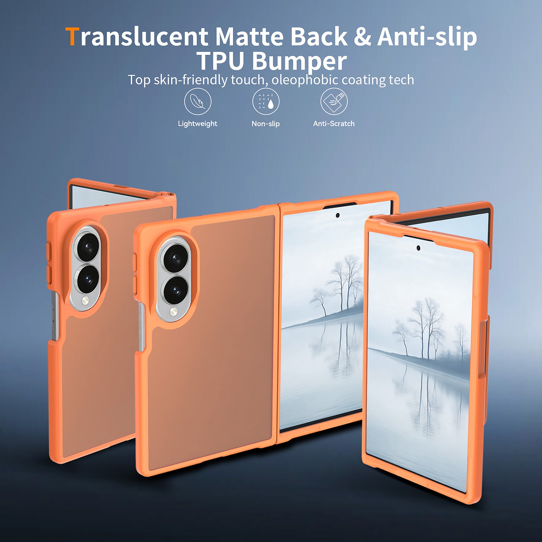 SendaFit Matte Skin-Feel Two-in-One Fold-Open Case for Galaxy Z Fold 8 detail 13