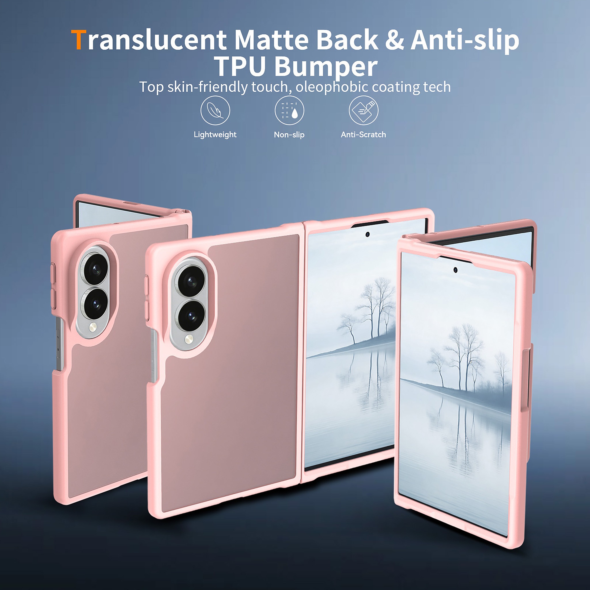 SendaFit Matte Skin-Feel Two-in-One Fold-Open Case for Galaxy Z Fold 8 detail 17
