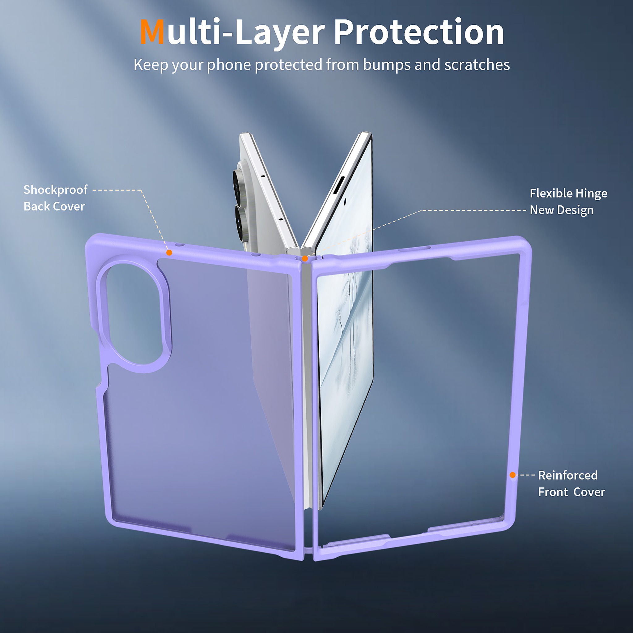 SendaFit Matte Skin-Feel Two-in-One Fold-Open Case for Galaxy Z Fold 8 detail 22