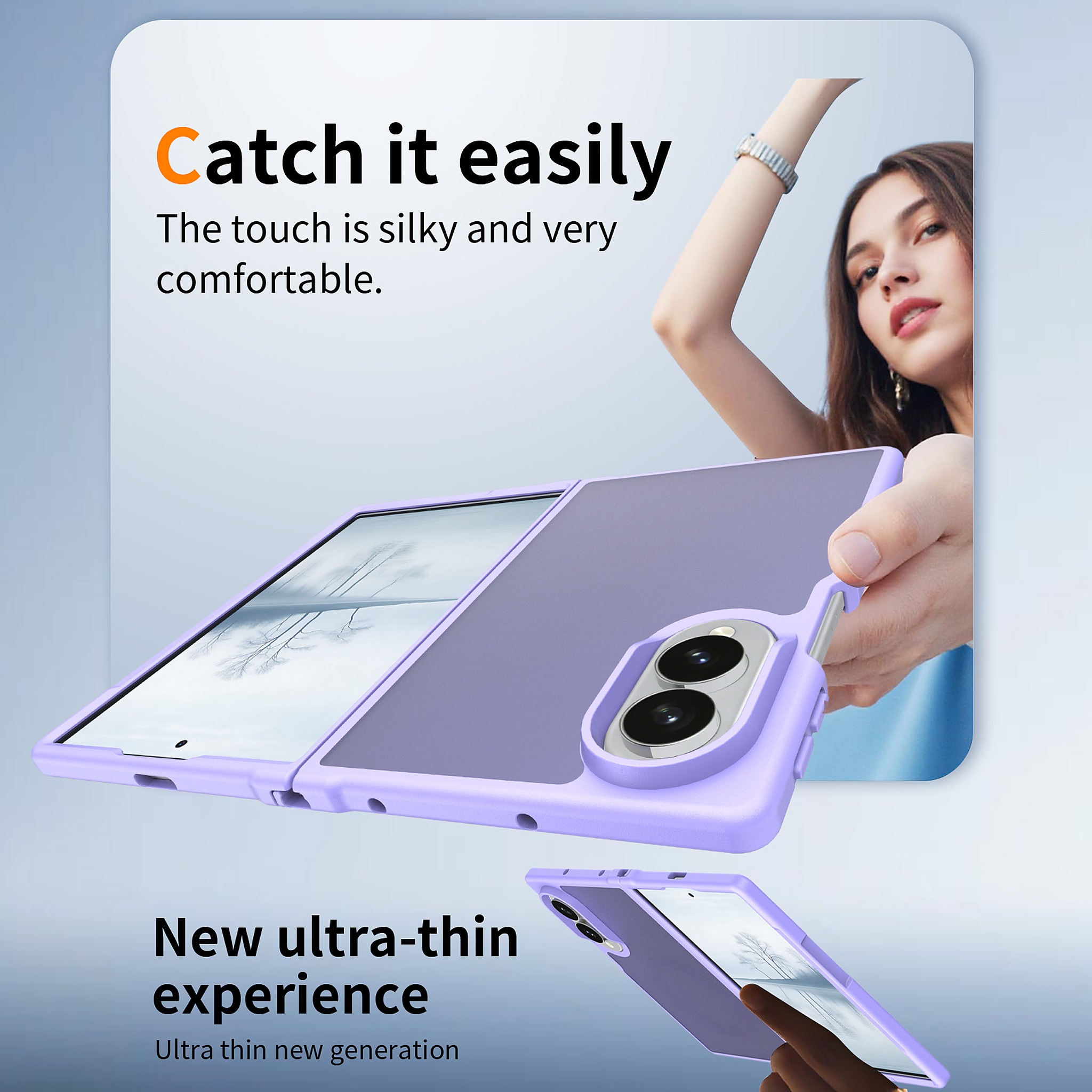 SendaFit Matte Skin-Feel Two-in-One Fold-Open Case for Galaxy Z Fold 8 detail 24