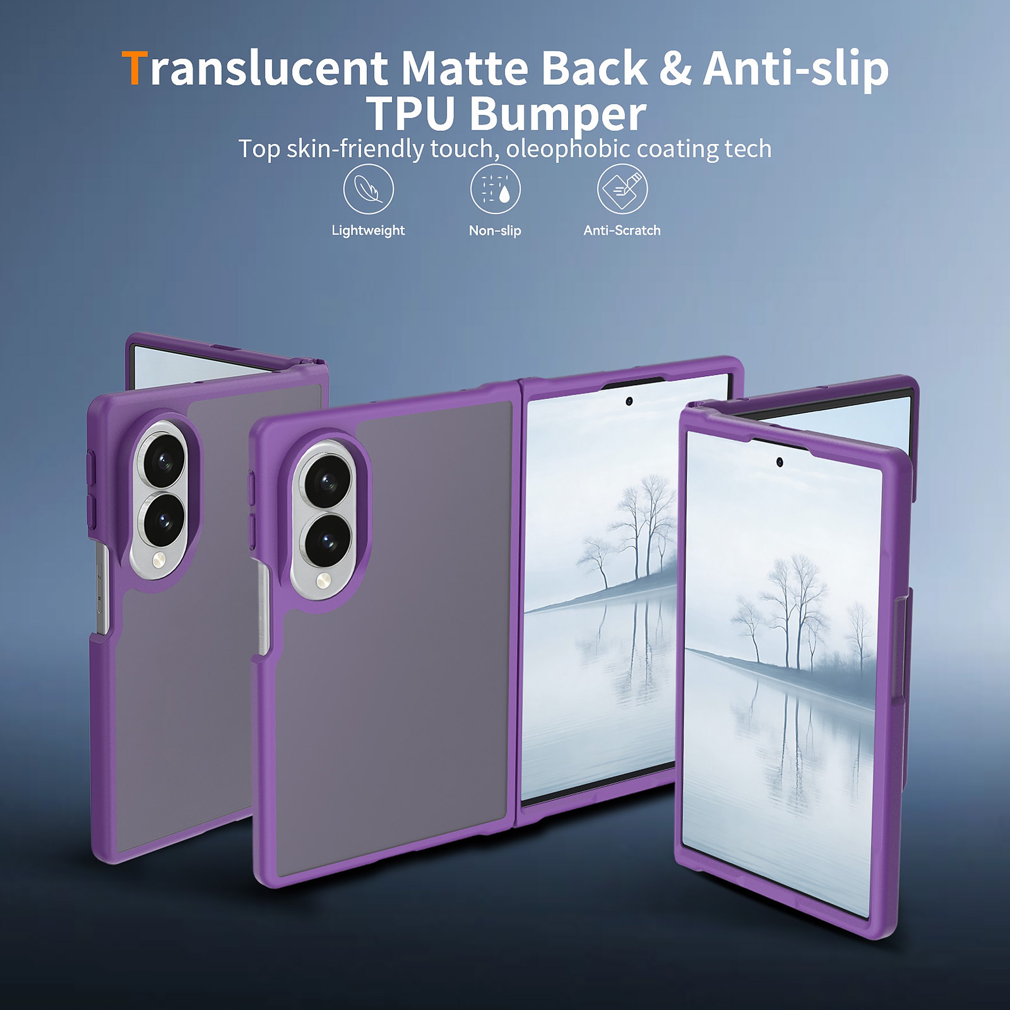 SendaFit Matte Skin-Feel Two-in-One Fold-Open Case for Galaxy Z Fold 8 detail 29