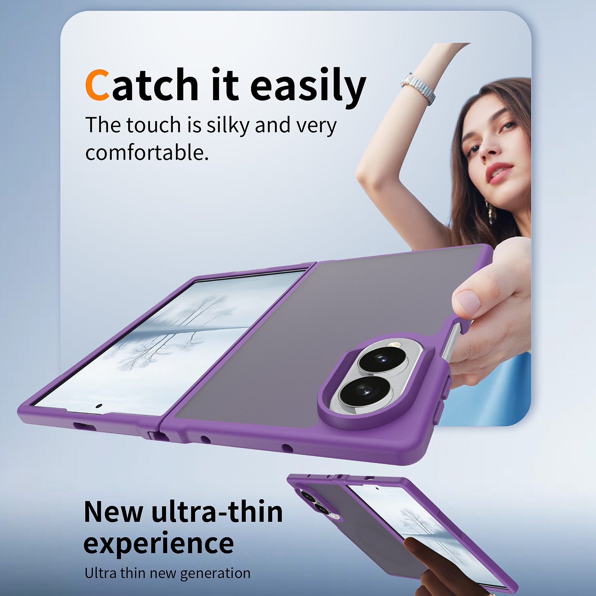 SendaFit Matte Skin-Feel Two-in-One Fold-Open Case for Galaxy Z Fold 8 detail 32