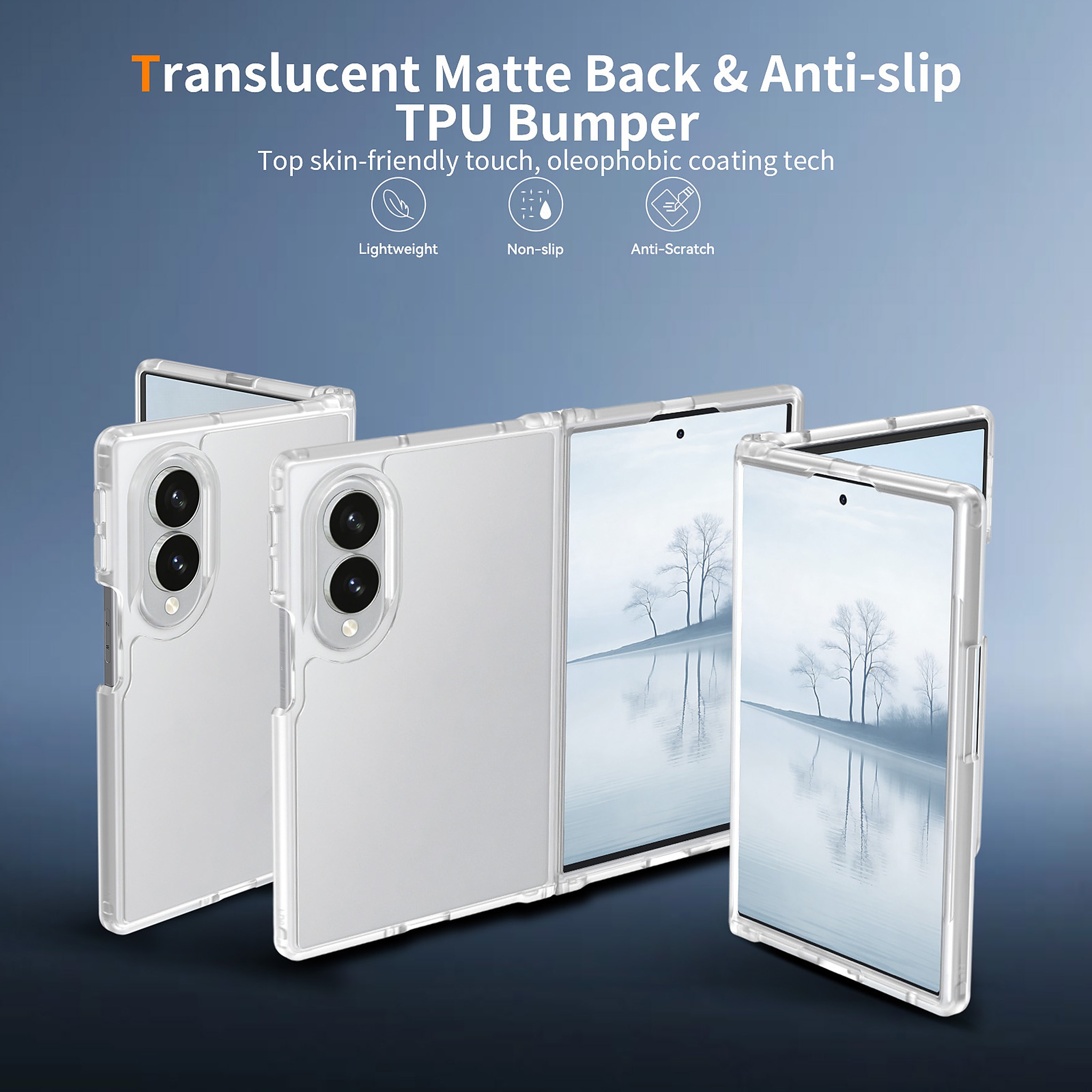 SendaFit Matte Skin-Feel Two-in-One Fold-Open Case for Galaxy Z Fold 8 detail 37