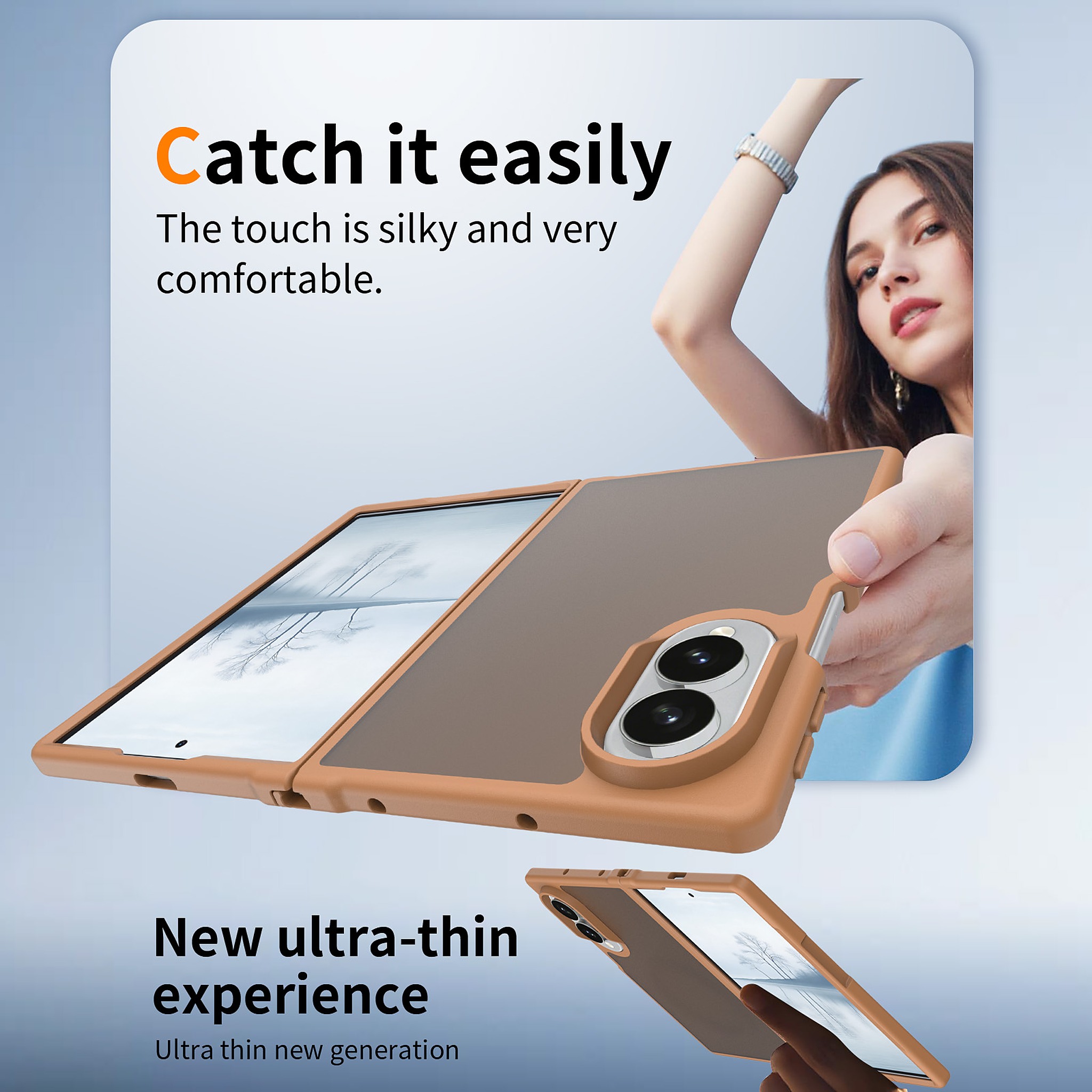 SendaFit Matte Skin-Feel Two-in-One Fold-Open Case for Galaxy Z Fold 8 detail 4