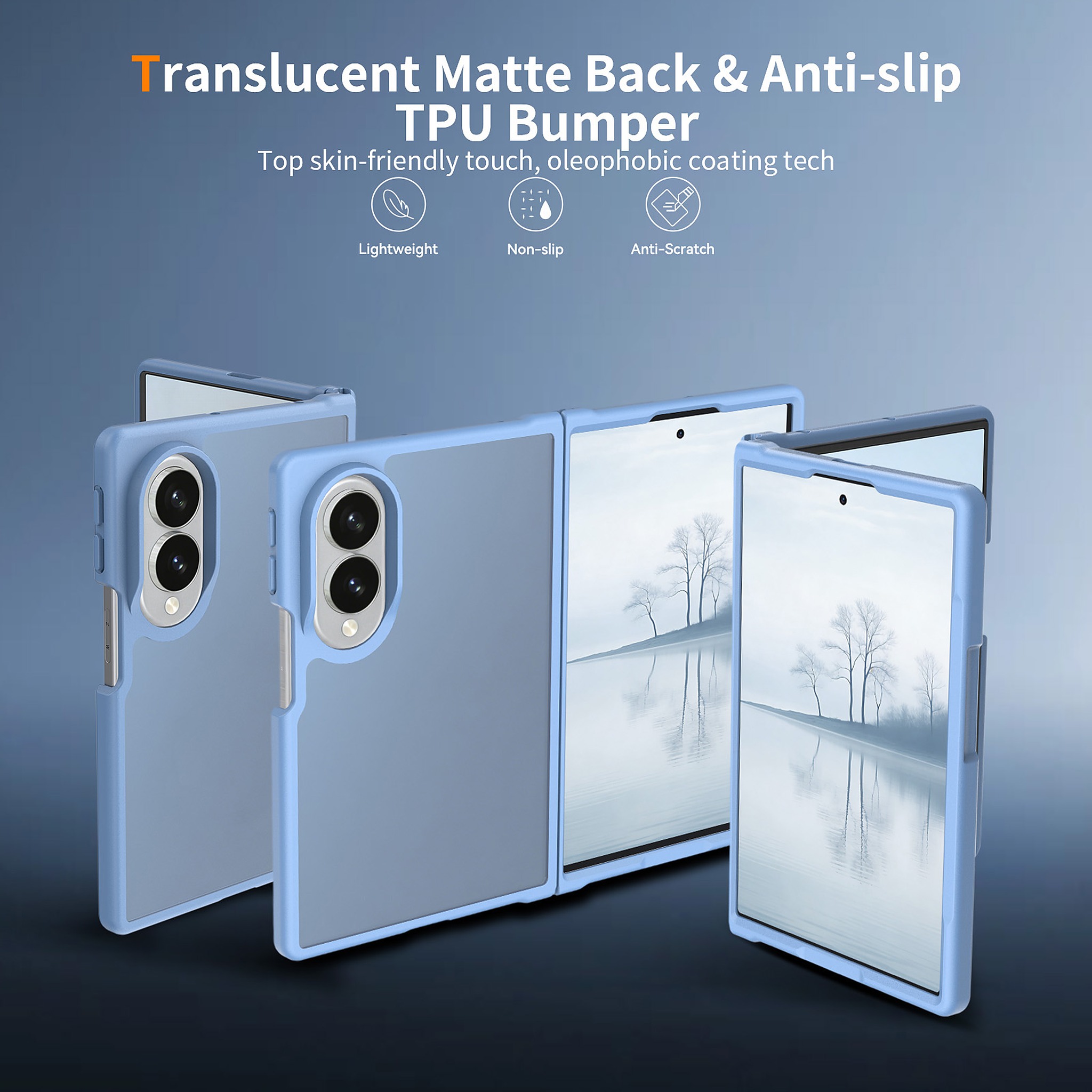 SendaFit Matte Skin-Feel Two-in-One Fold-Open Case for Galaxy Z Fold 8 detail 41