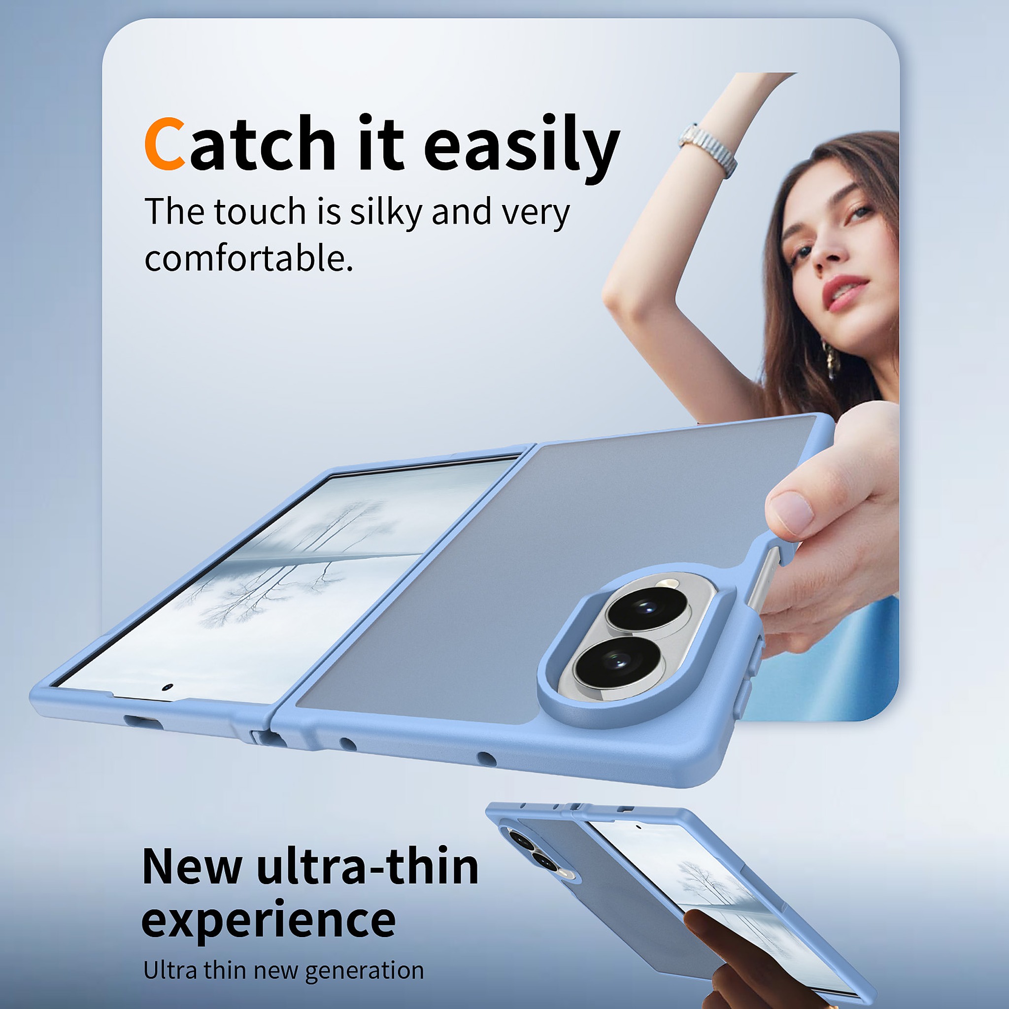 SendaFit Matte Skin-Feel Two-in-One Fold-Open Case for Galaxy Z Fold 8 detail 44