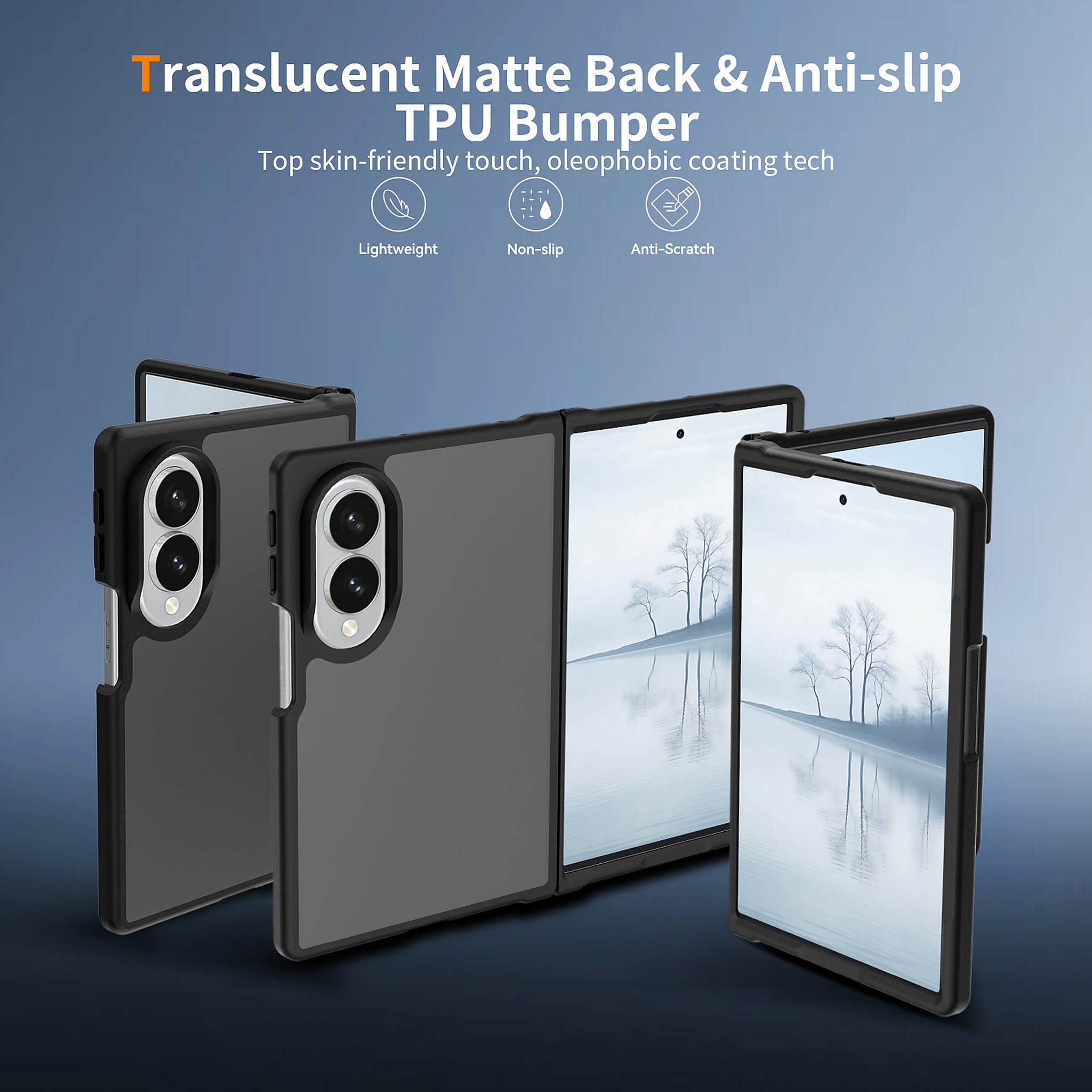 SendaFit Matte Skin-Feel Two-in-One Fold-Open Case for Galaxy Z Fold 8 detail 45