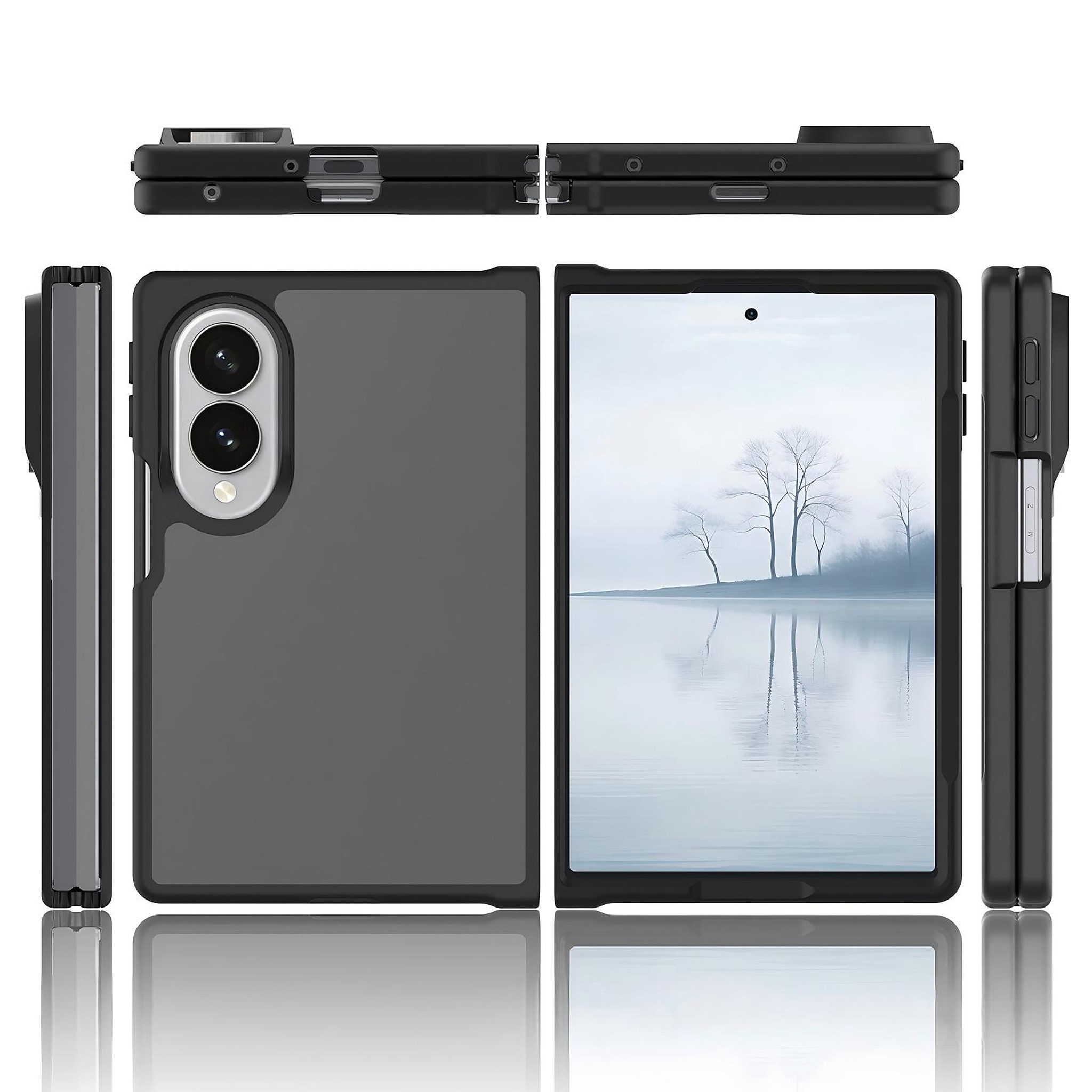 SendaFit Matte Skin-Feel Two-in-One Fold-Open Case for Galaxy Z Fold 8