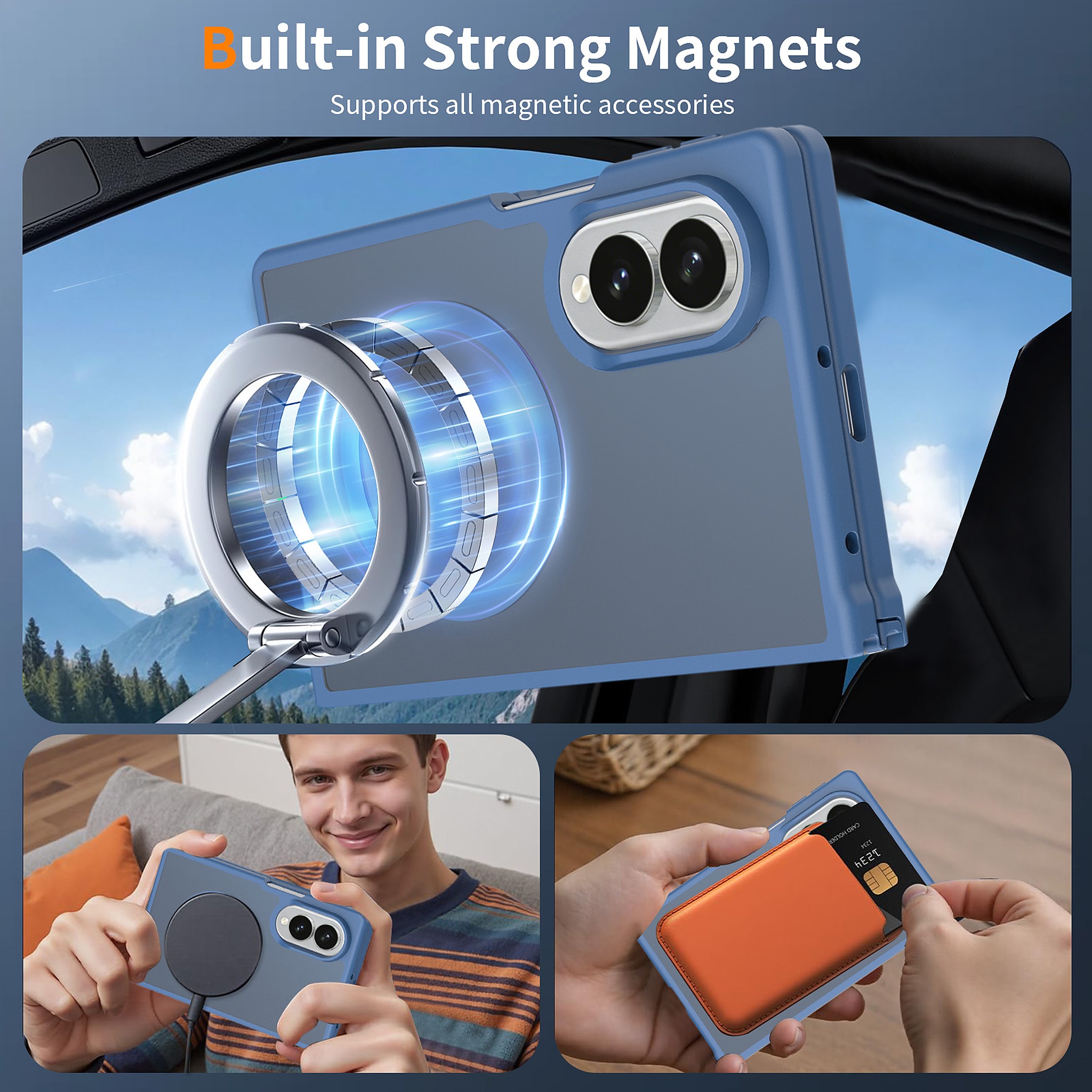SendaFit Matte Skin-Feel Two-in-One Fold-Open MagSafe Case for Galaxy Z Fold 8 detail 15