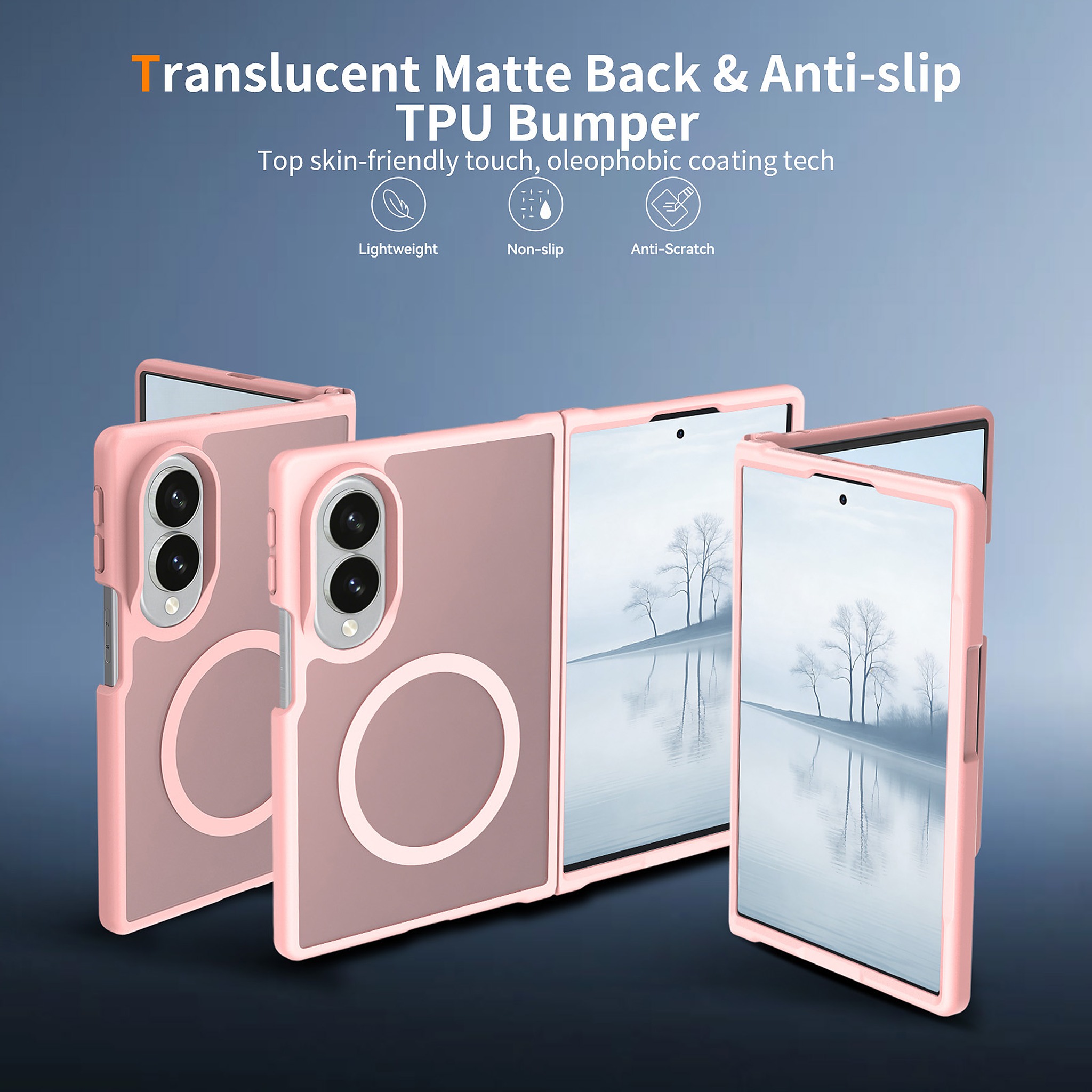 SendaFit Matte Skin-Feel Two-in-One Fold-Open MagSafe Case for Galaxy Z Fold 8 detail 21