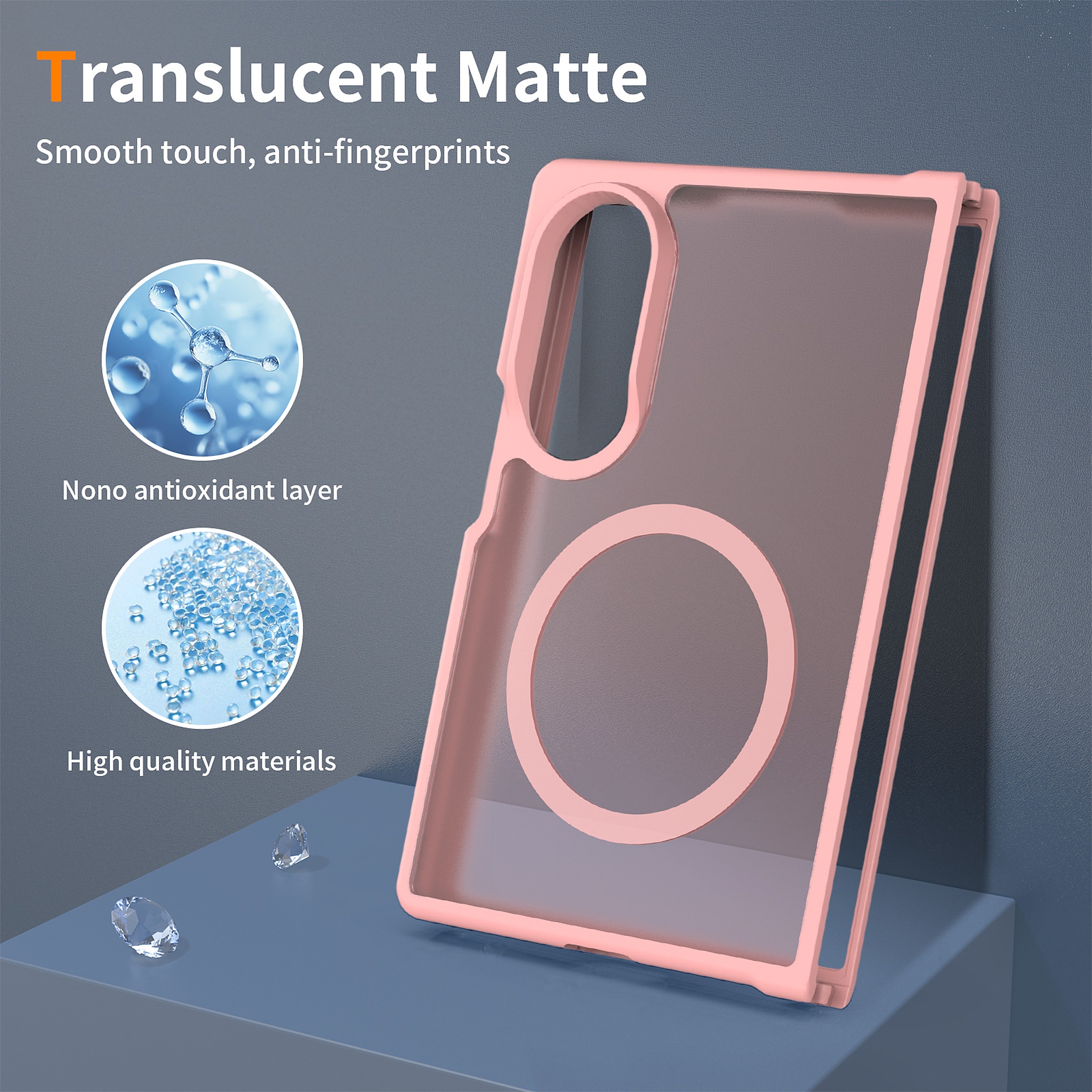 SendaFit Matte Skin-Feel Two-in-One Fold-Open MagSafe Case for Galaxy Z Fold 8 detail 23