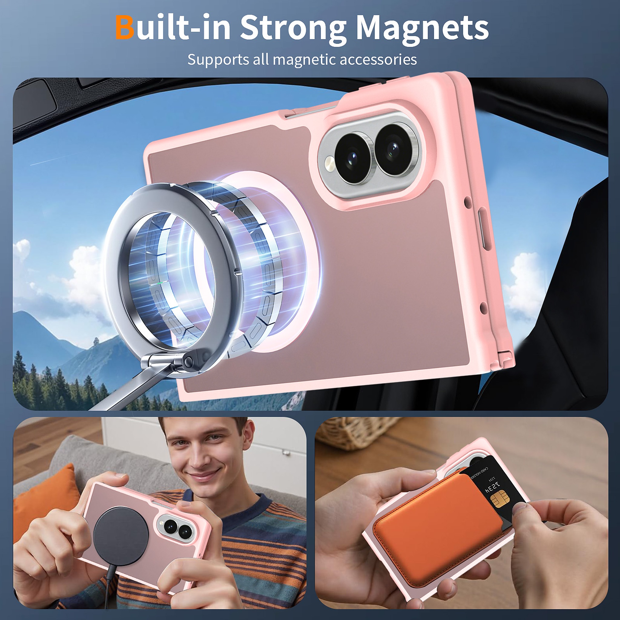 SendaFit Matte Skin-Feel Two-in-One Fold-Open MagSafe Case for Galaxy Z Fold 8 detail 25