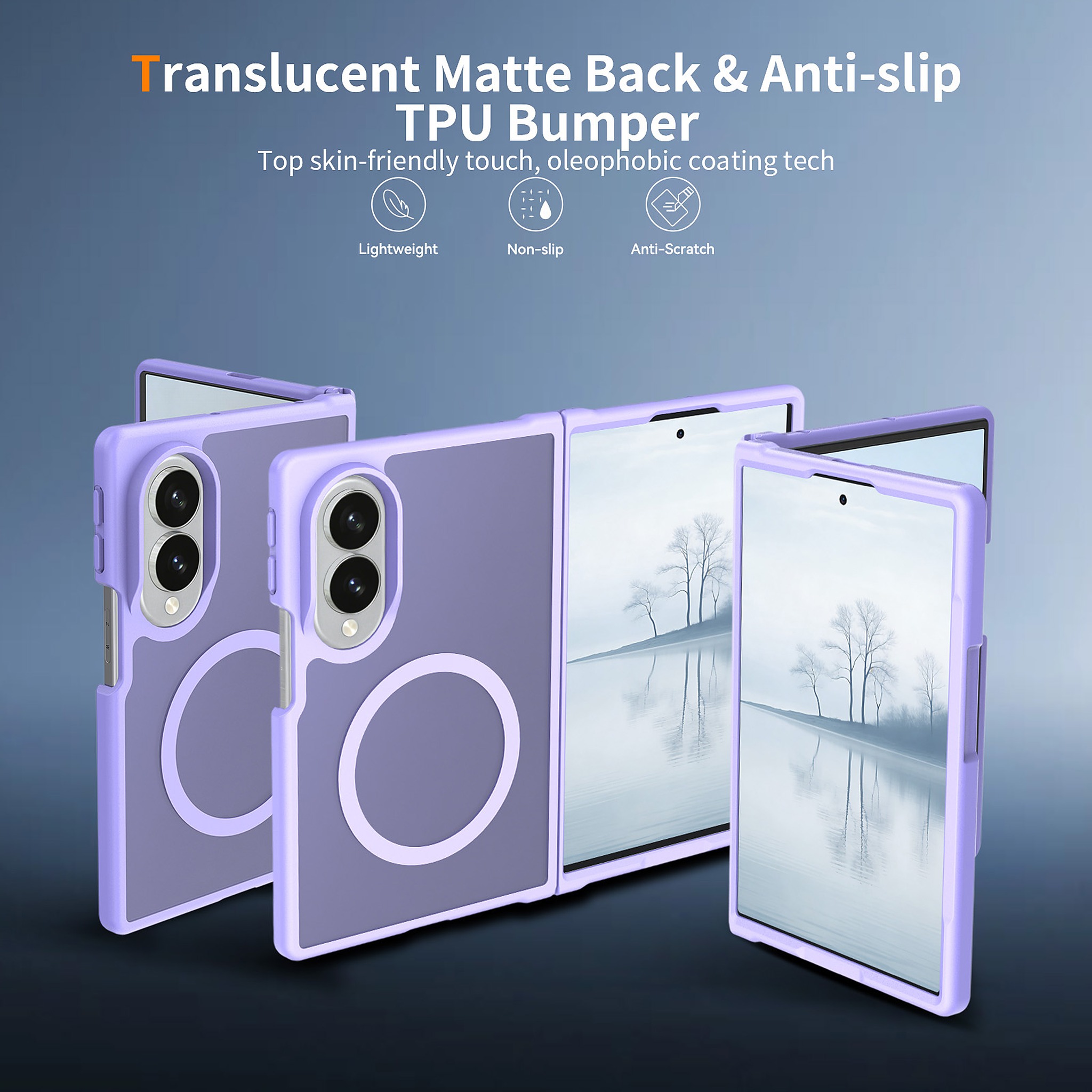 SendaFit Matte Skin-Feel Two-in-One Fold-Open MagSafe Case for Galaxy Z Fold 8 detail 26