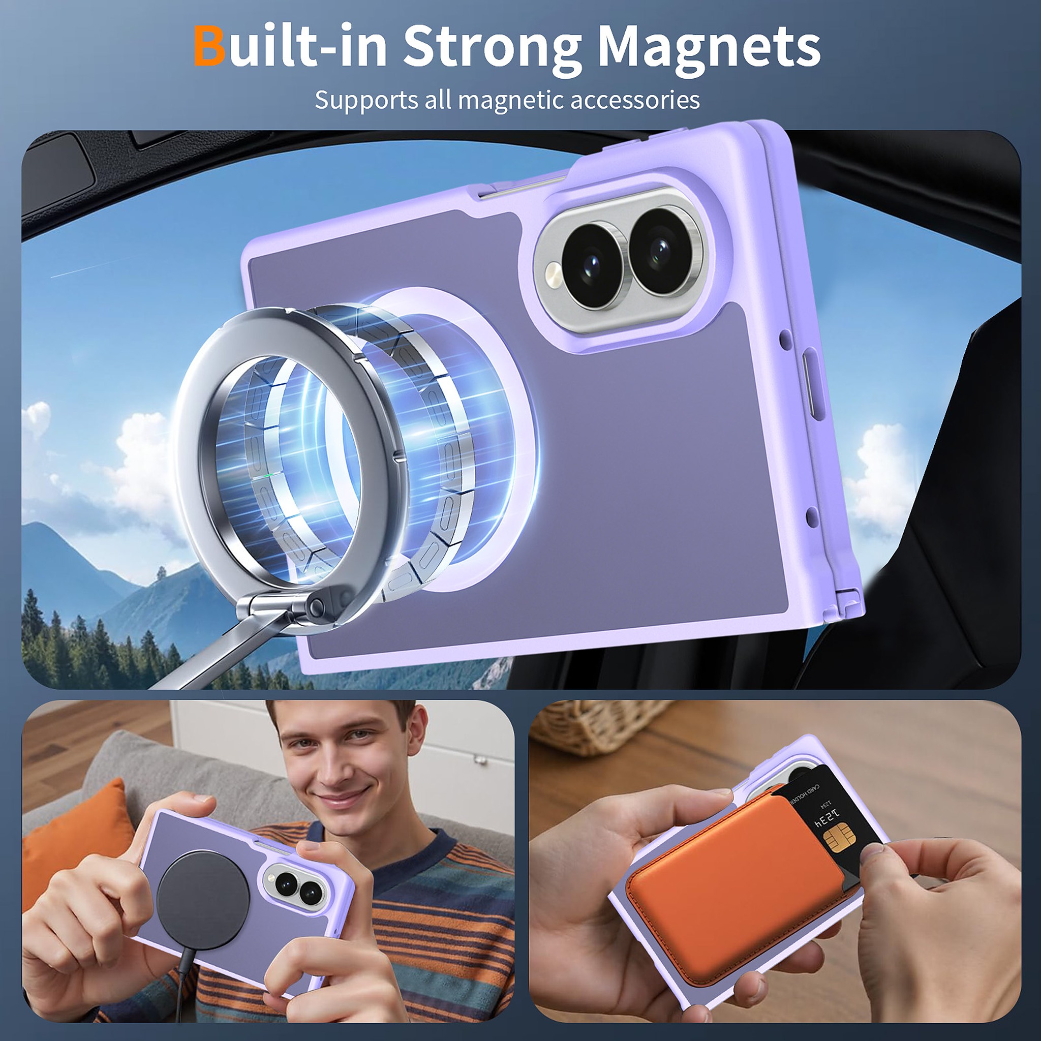 SendaFit Matte Skin-Feel Two-in-One Fold-Open MagSafe Case for Galaxy Z Fold 8 detail 30