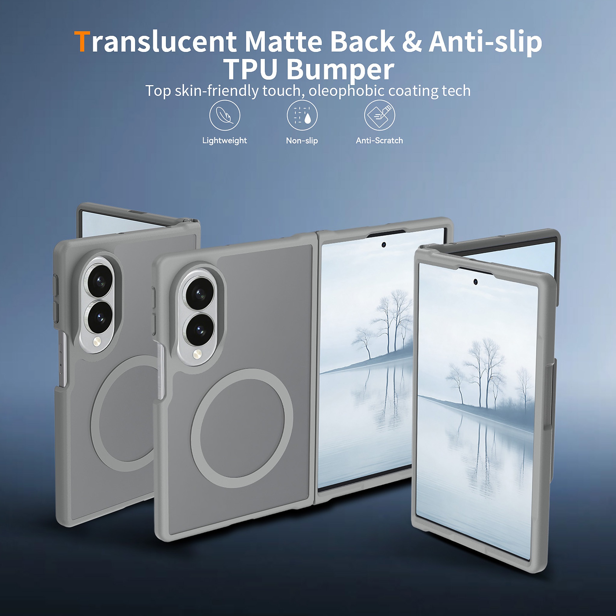 SendaFit Matte Skin-Feel Two-in-One Fold-Open MagSafe Case for Galaxy Z Fold 8 detail 31