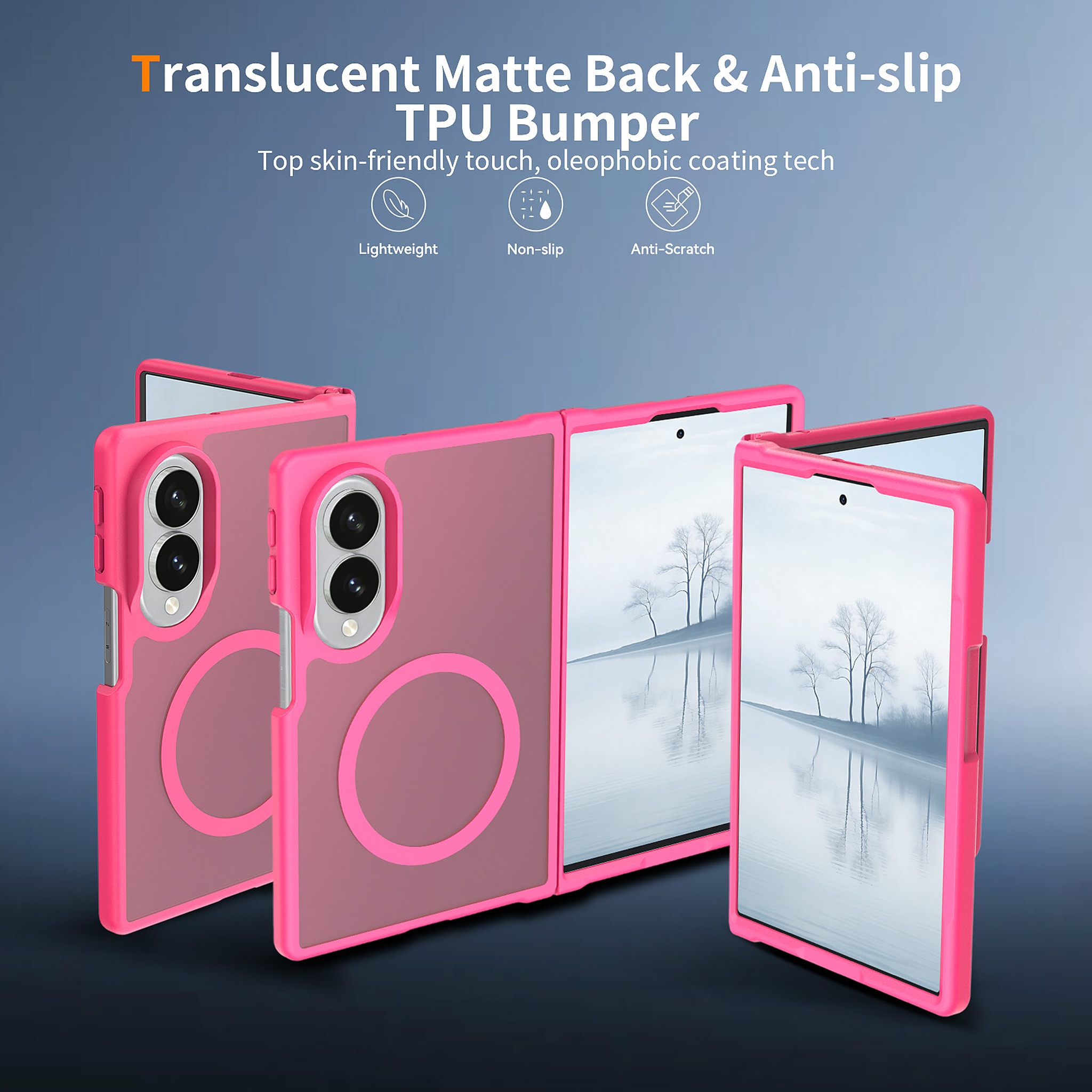 SendaFit Matte Skin-Feel Two-in-One Fold-Open MagSafe Case for Galaxy Z Fold 8 detail 41