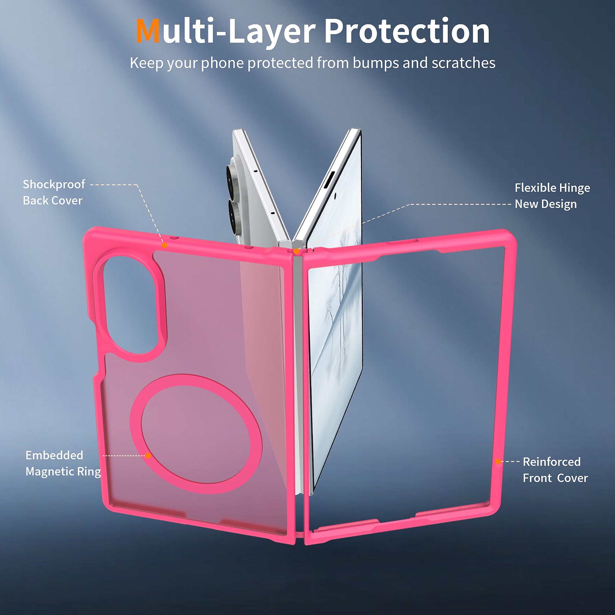 SendaFit Matte Skin-Feel Two-in-One Fold-Open MagSafe Case for Galaxy Z Fold 8 detail 42