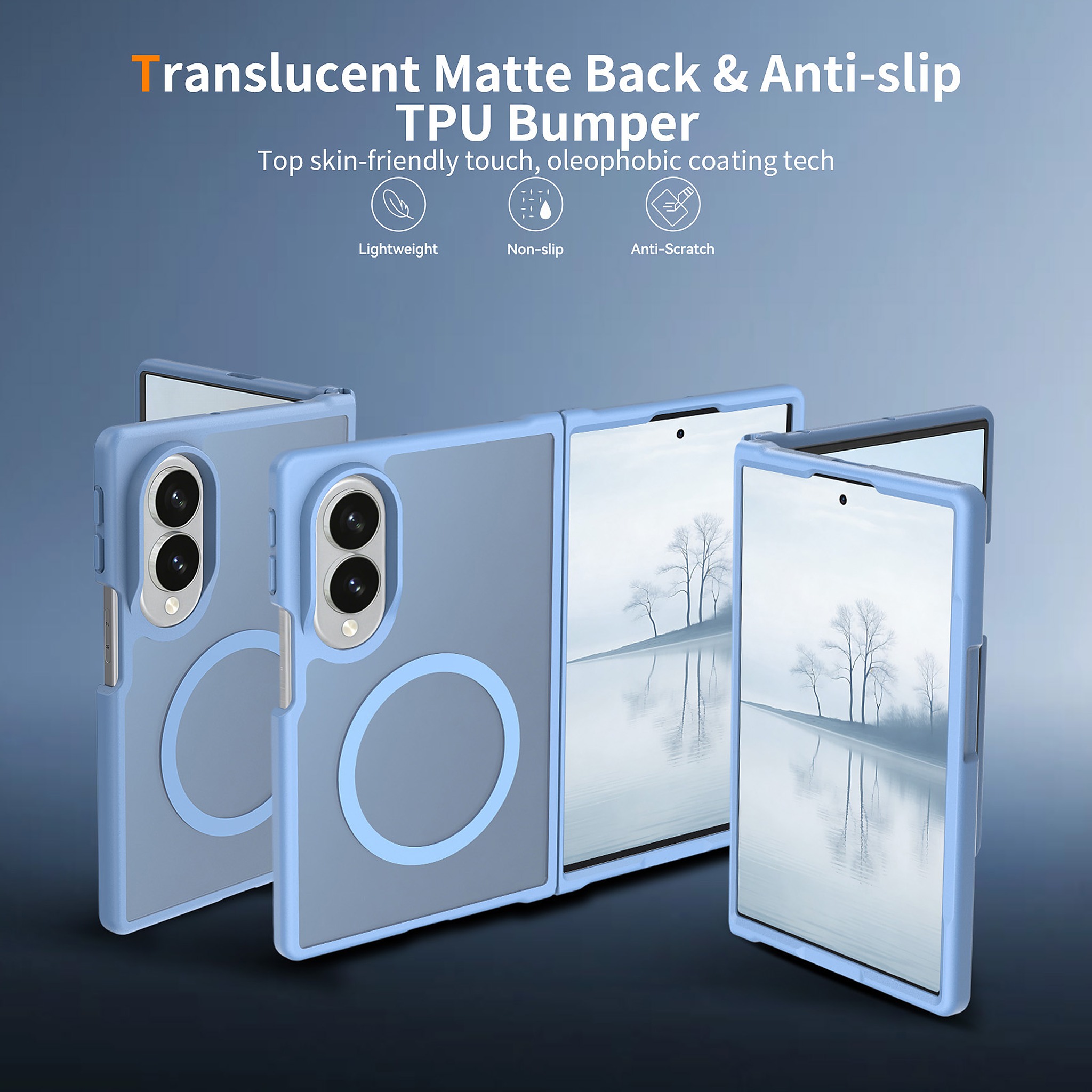 SendaFit Matte Skin-Feel Two-in-One Fold-Open MagSafe Case for Galaxy Z Fold 8 detail 51