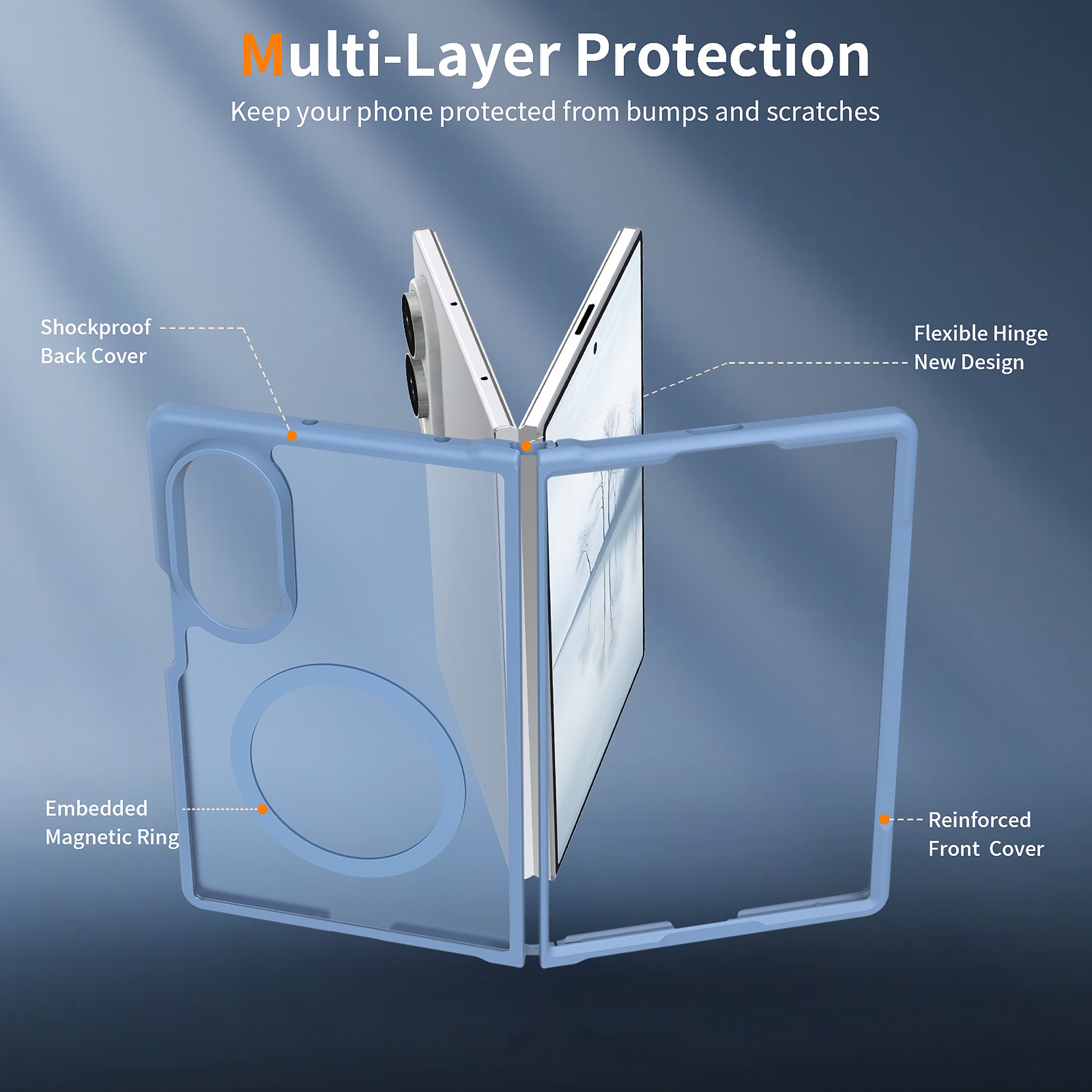 SendaFit Matte Skin-Feel Two-in-One Fold-Open MagSafe Case for Galaxy Z Fold 8 detail 52