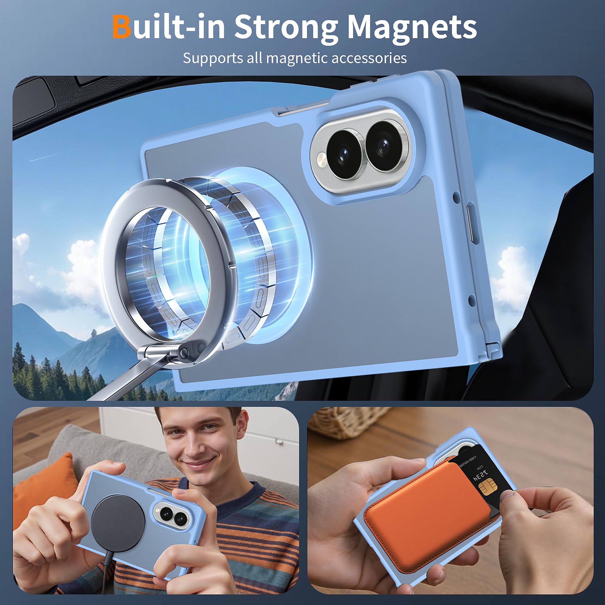 SendaFit Matte Skin-Feel Two-in-One Fold-Open MagSafe Case for Galaxy Z Fold 8 detail 55