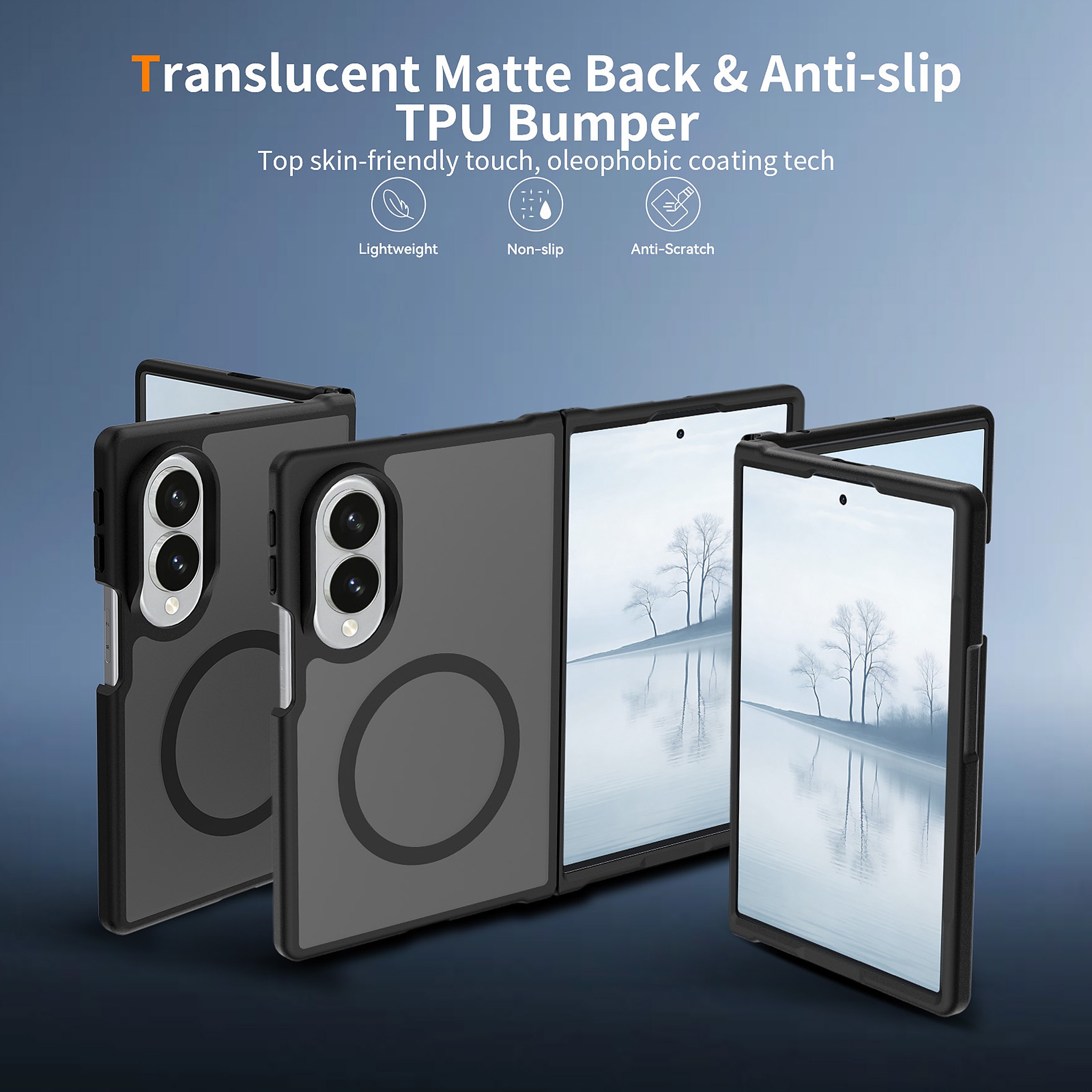 SendaFit Matte Skin-Feel Two-in-One Fold-Open MagSafe Case for Galaxy Z Fold 8 detail 56