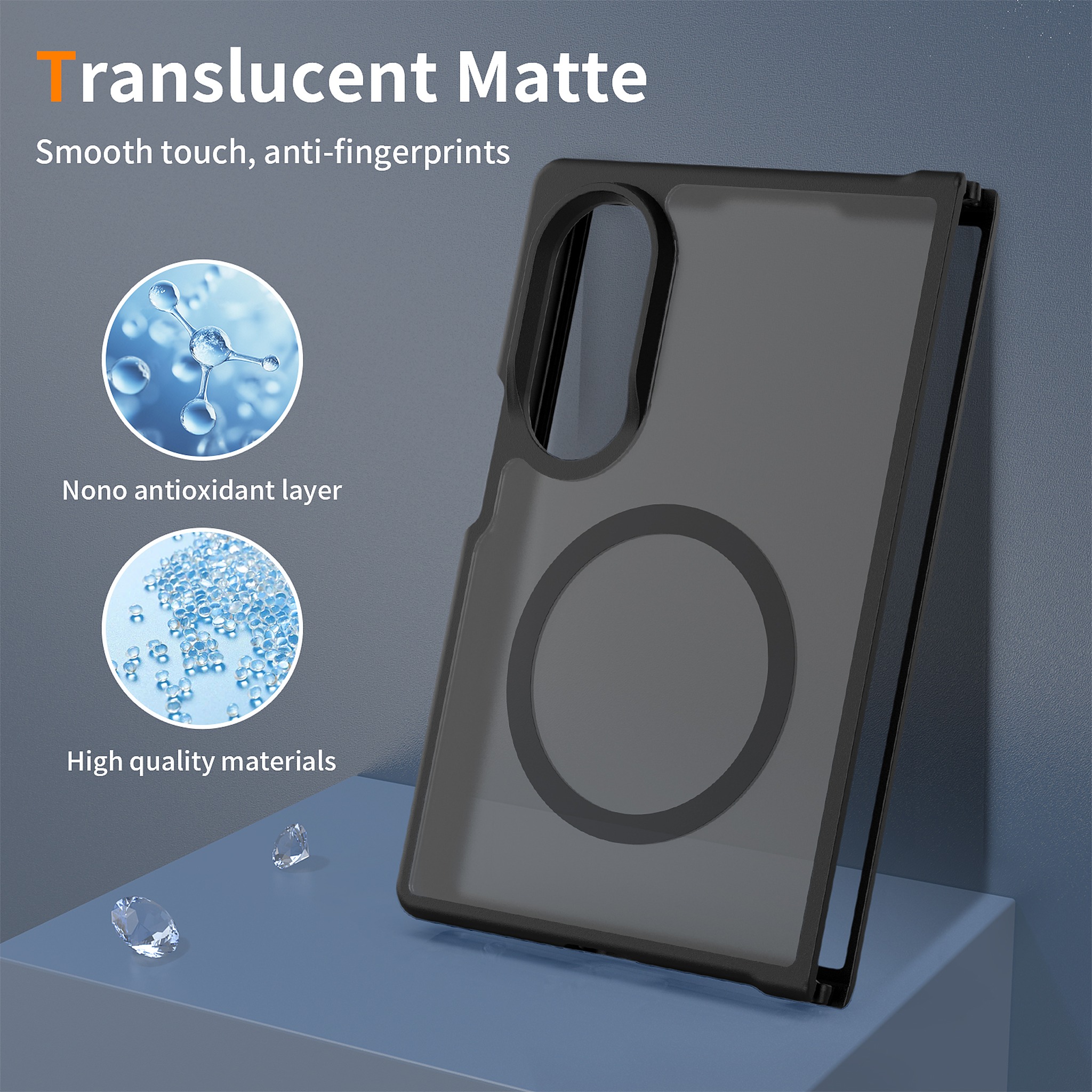 SendaFit Matte Skin-Feel Two-in-One Fold-Open MagSafe Case for Galaxy Z Fold 8 detail 58