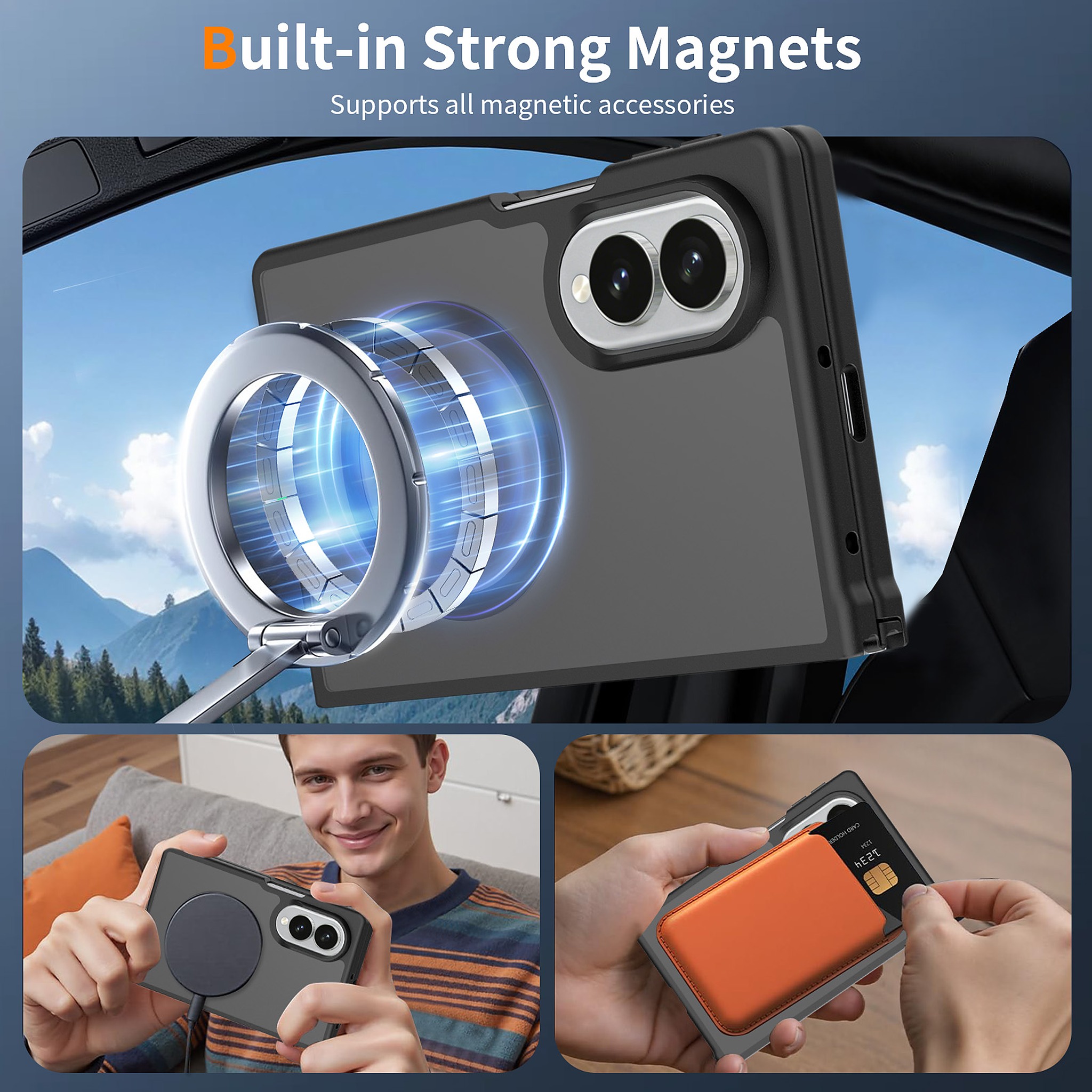 SendaFit Matte Skin-Feel Two-in-One Fold-Open MagSafe Case for Galaxy Z Fold 8 detail 60